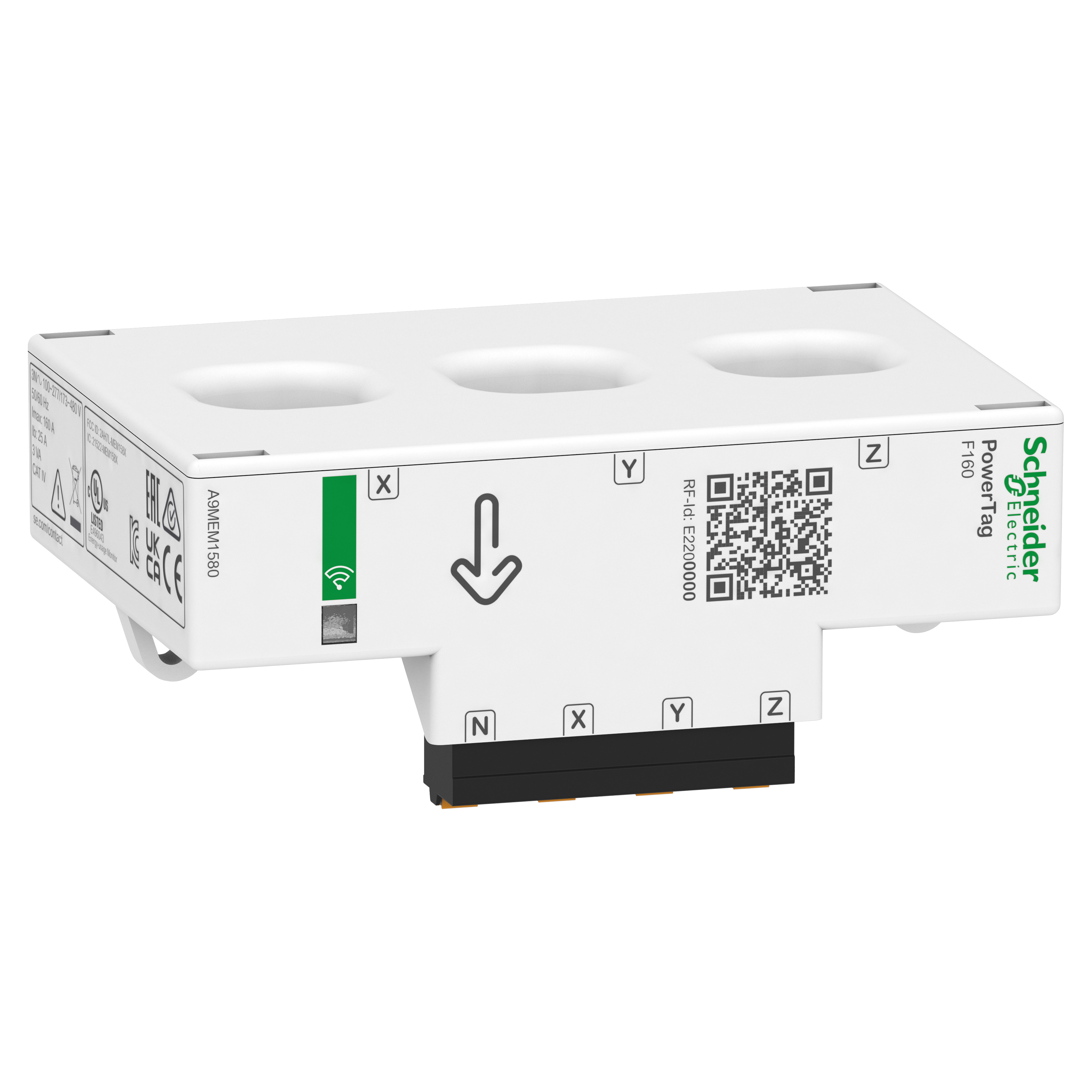 SCHNEIDER ELECTRIC - Sensore di energia, PowerTag Flex (montaggio libero) 160A 3P/3P+N posizione superiore e inferiore A9MEM1580