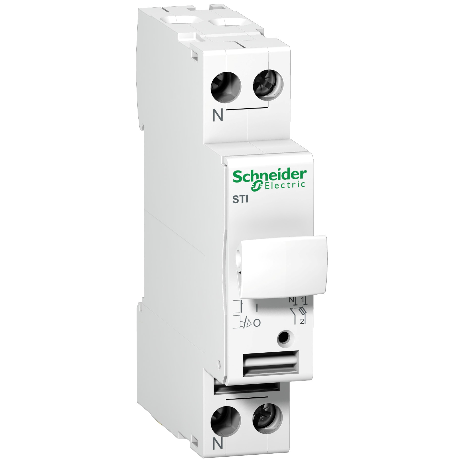SCHNEIDER ELECTRIC - Base portafusibile STI - 1P+N - 8.5x31.5 - 400 Vca
