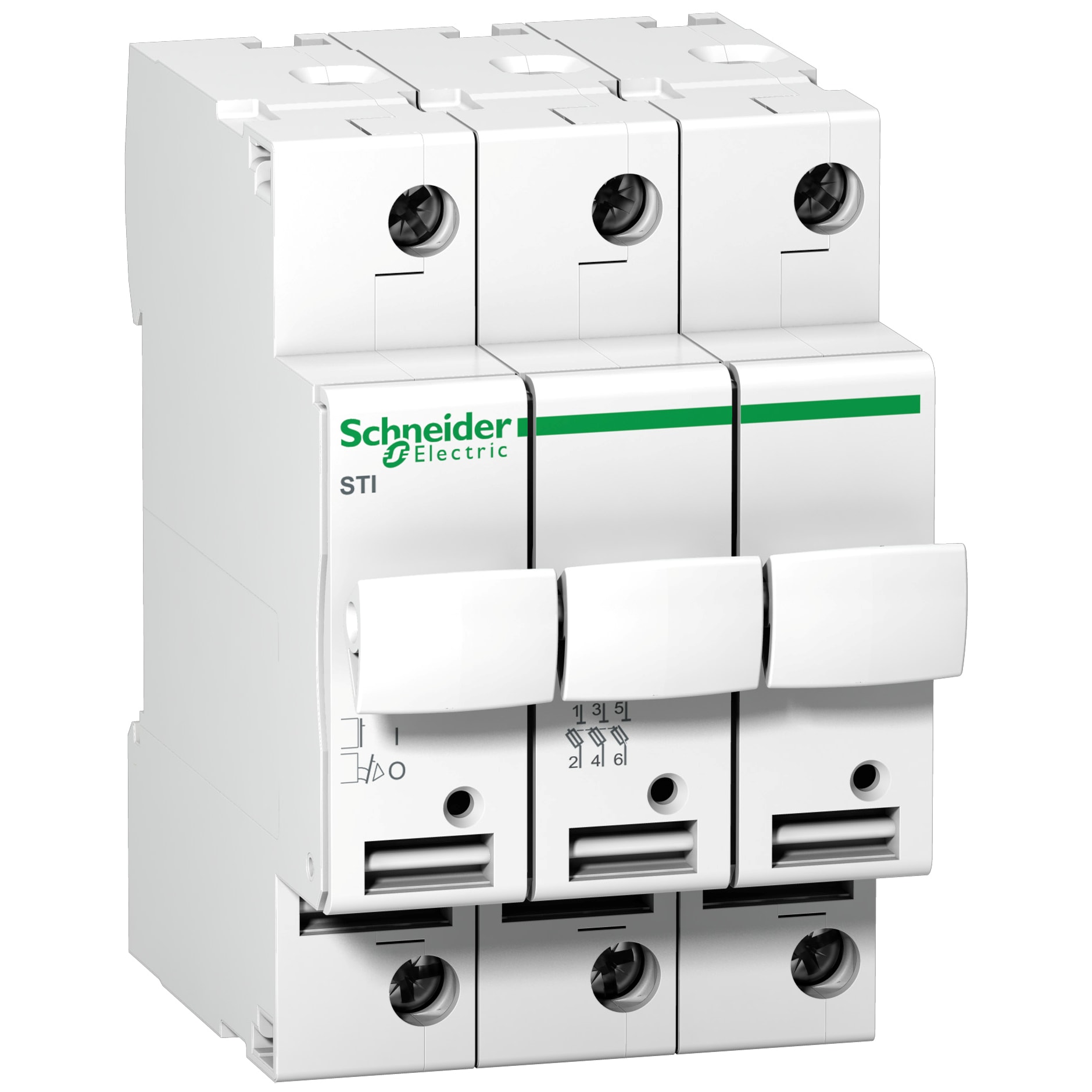 SCHNEIDER ELECTRIC - Base portafusibile STI - 3P - 10.3x38 - 500 Vca A9N15656