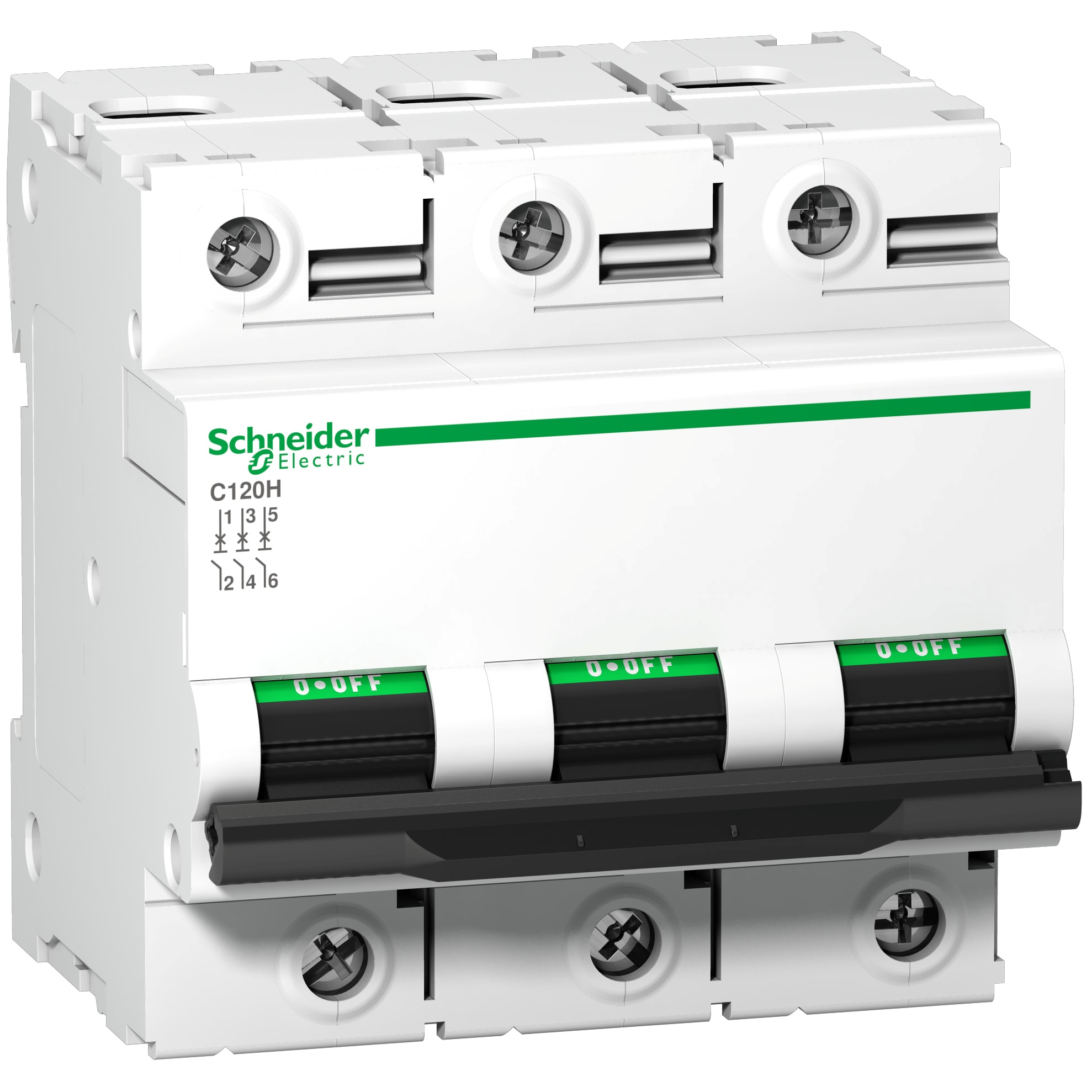 SCHNEIDER ELECTRIC - Interruttore magnetotermico (MCB), Acti9 C120H, 3P, 125A, curva C, 15000A (CEI EN 60898-1), 15kA (CEI EN 60947-2)