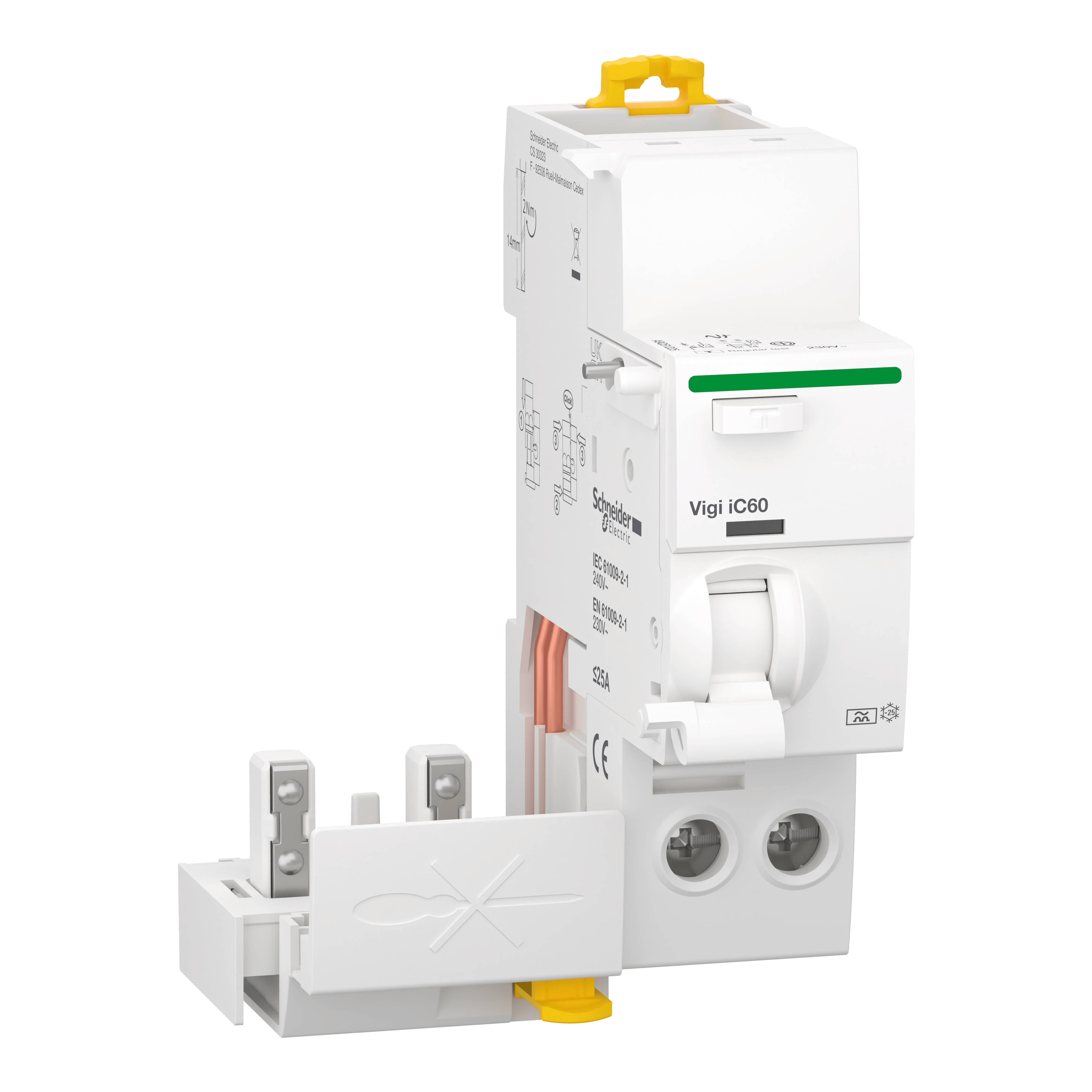 SCHNEIDER ELECTRIC - Blocco differenziale QuickVigi iC60 2P 25A 30mA Tipo A A9Q51225