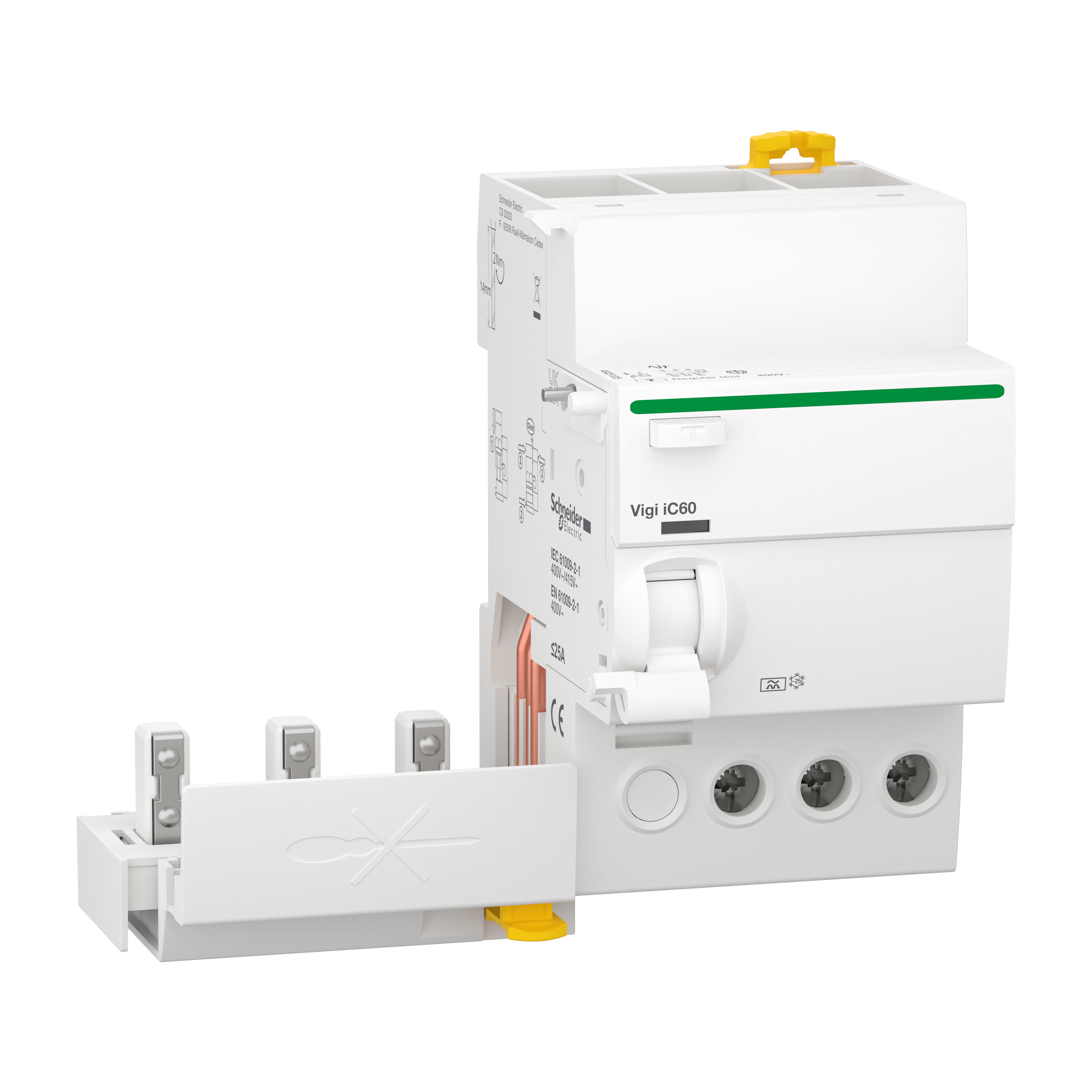 SCHNEIDER ELECTRIC - Blocco differenziale QuickVigi iC60 3P 25A 30mA Tipo A