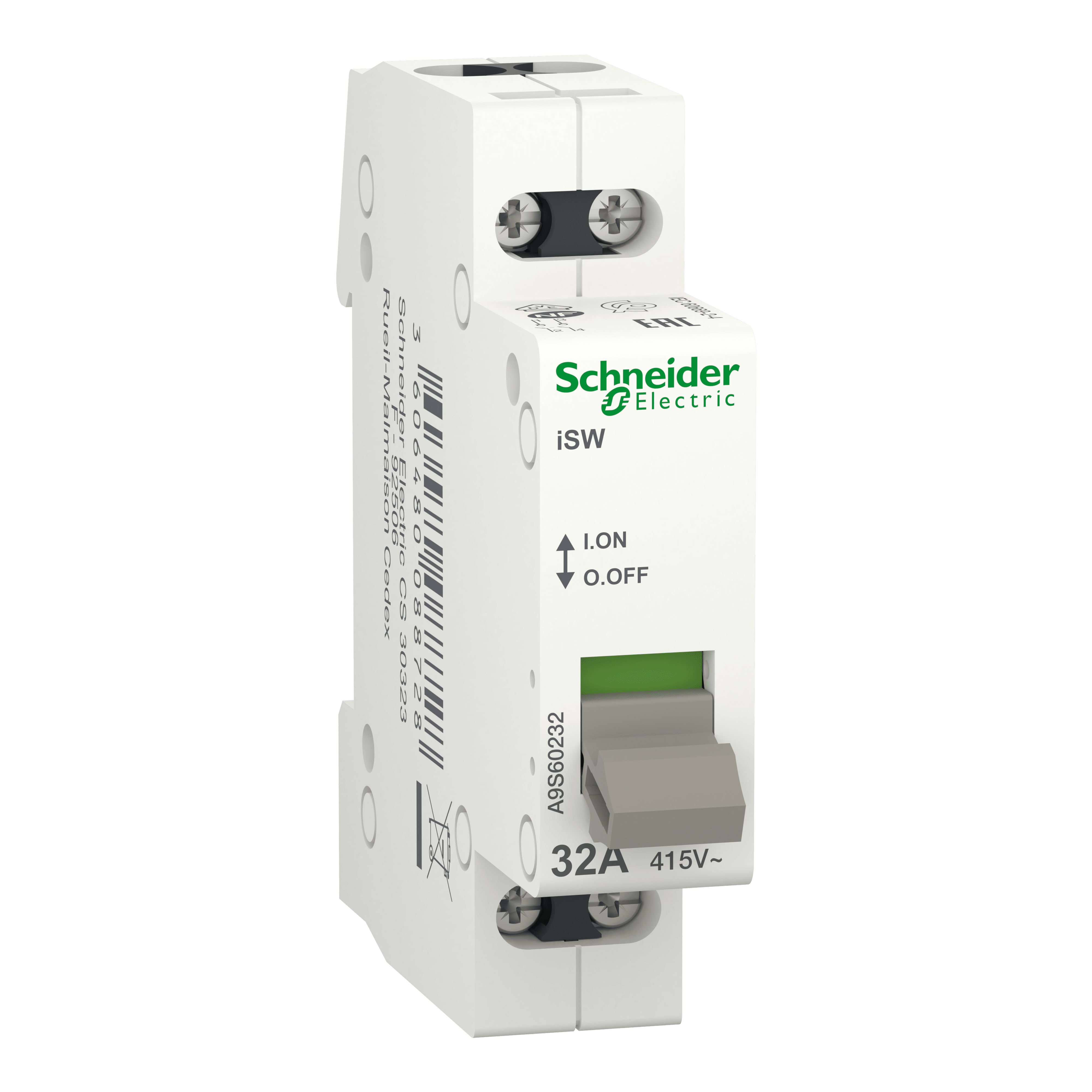 SCHNEIDER ELECTRIC - Interruttore sezionatore iSW 2P 32A A9S60232