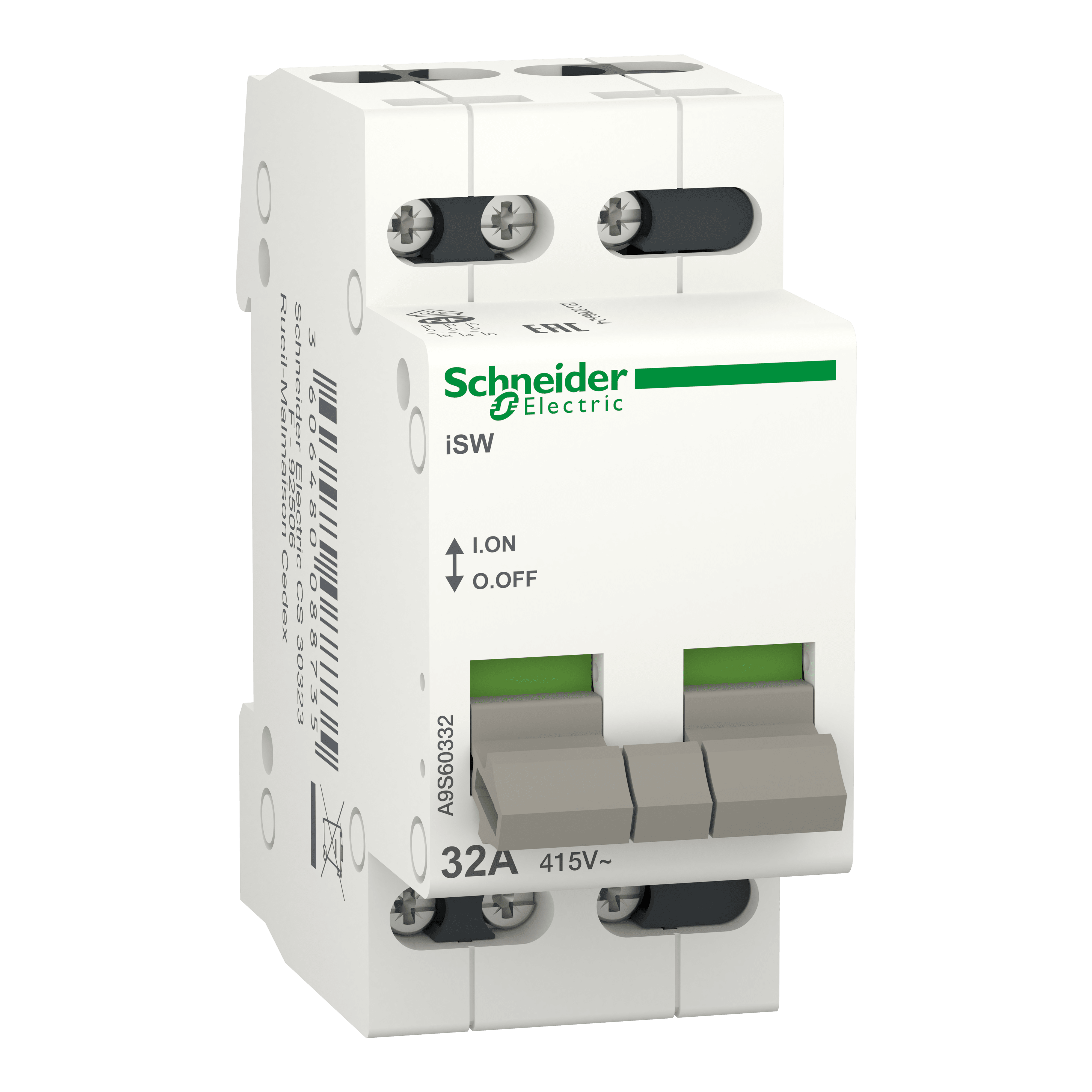 SCHNEIDER ELECTRIC - Interruttore sezionatore iSW 3P 32A A9S60332