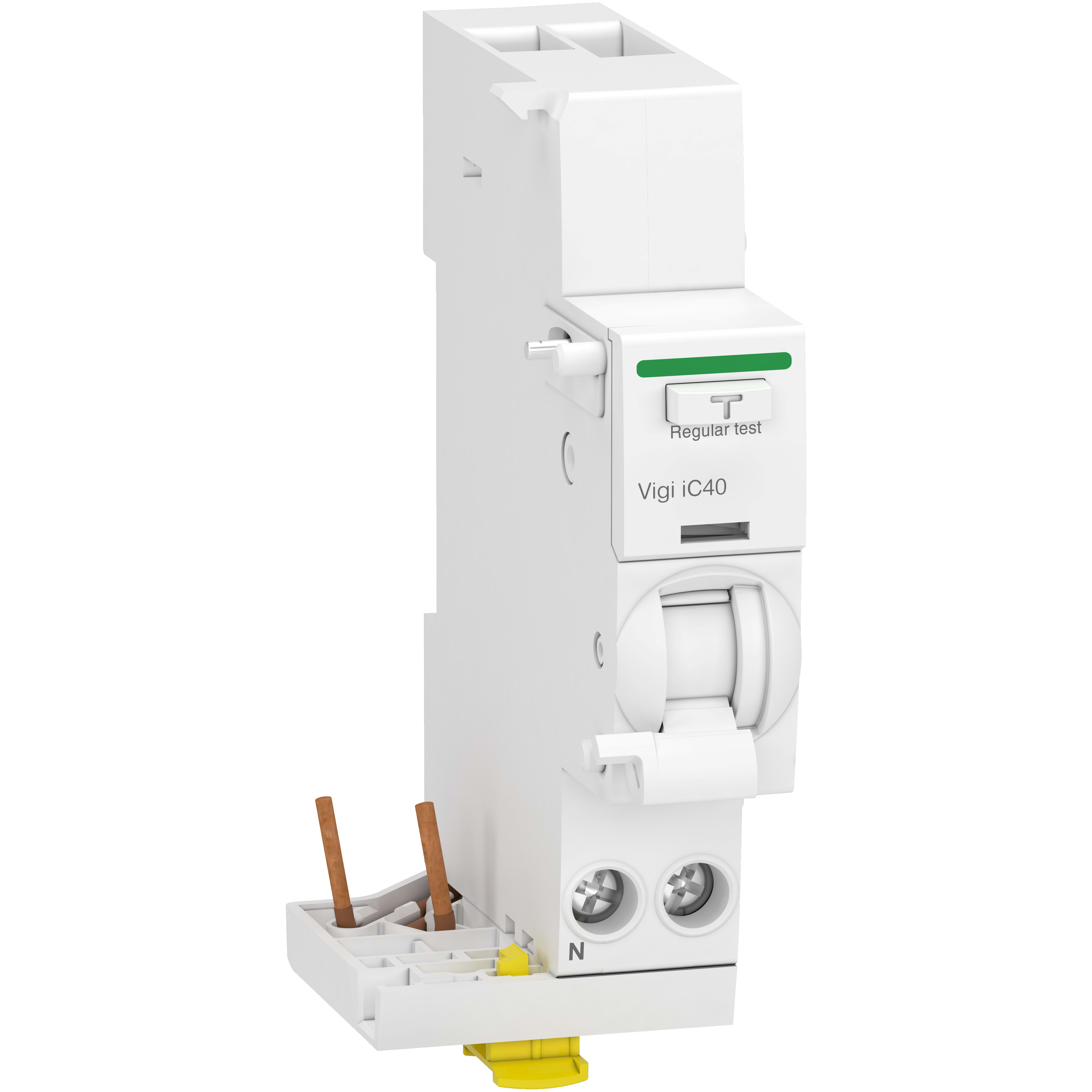 SCHNEIDER ELECTRIC - Blocco differenziale Acti9 Vigi iC40, 1P+N, 25A, tipo A, istantaneo, 30mA, 230VCA A9Y80625