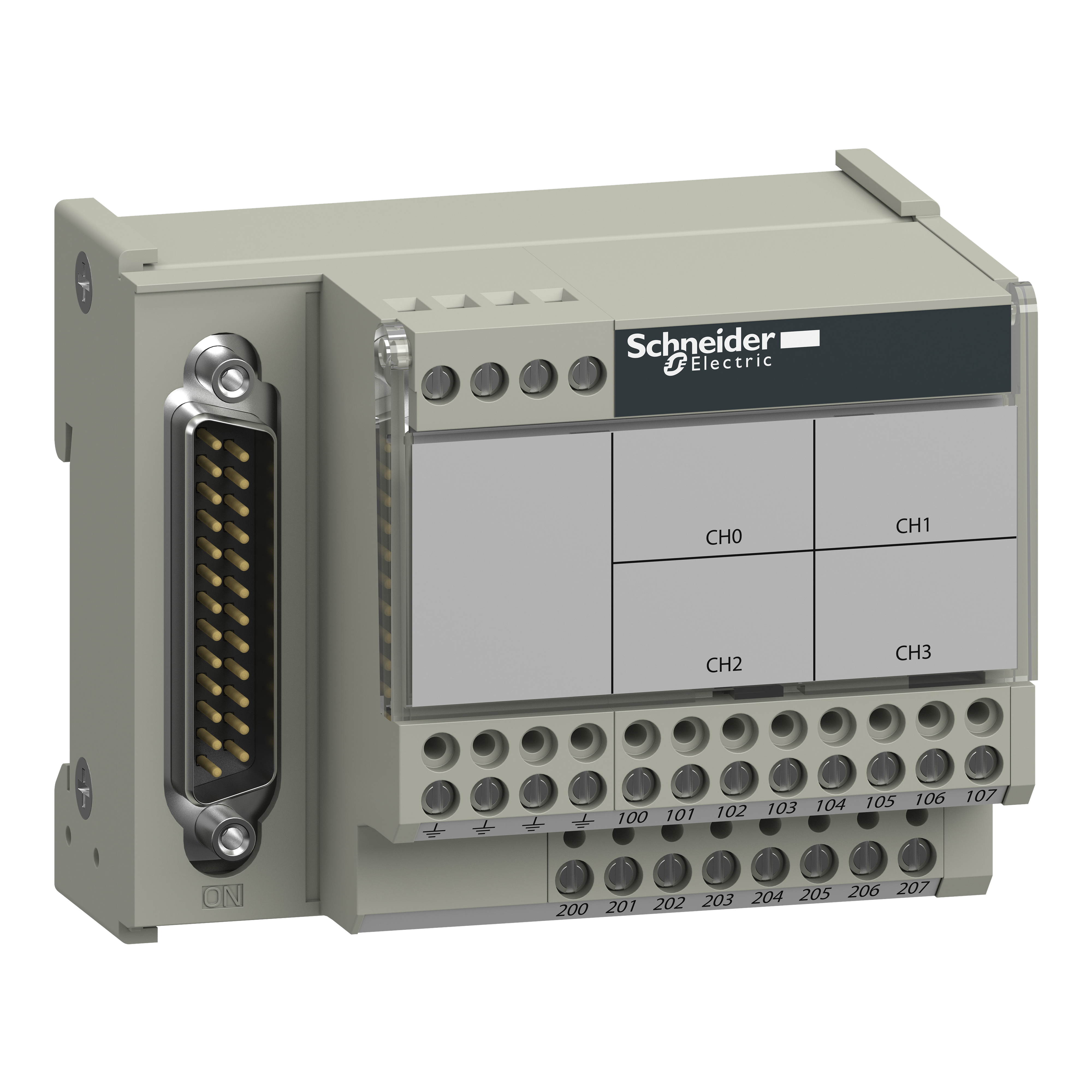 SCHNEIDER ELECTRIC - Sottobase connessione ABE7 - Per la distribuzione di 4 termocoppie ABE7CPA412