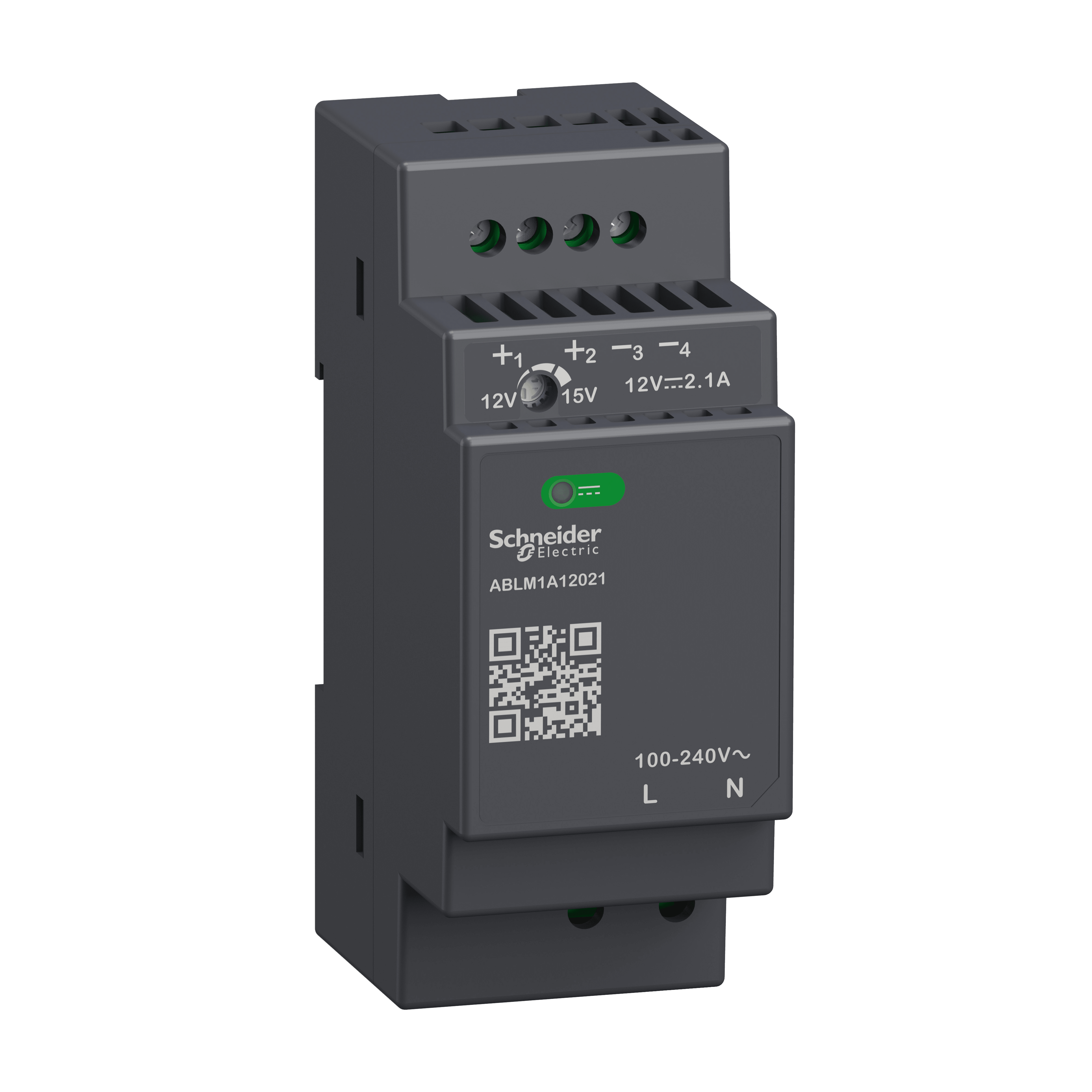 SCHNEIDER ELECTRIC - Alimentazione regolata, da 100 a 240 V CA, 12 V, 2.1 A, monofase, modulare