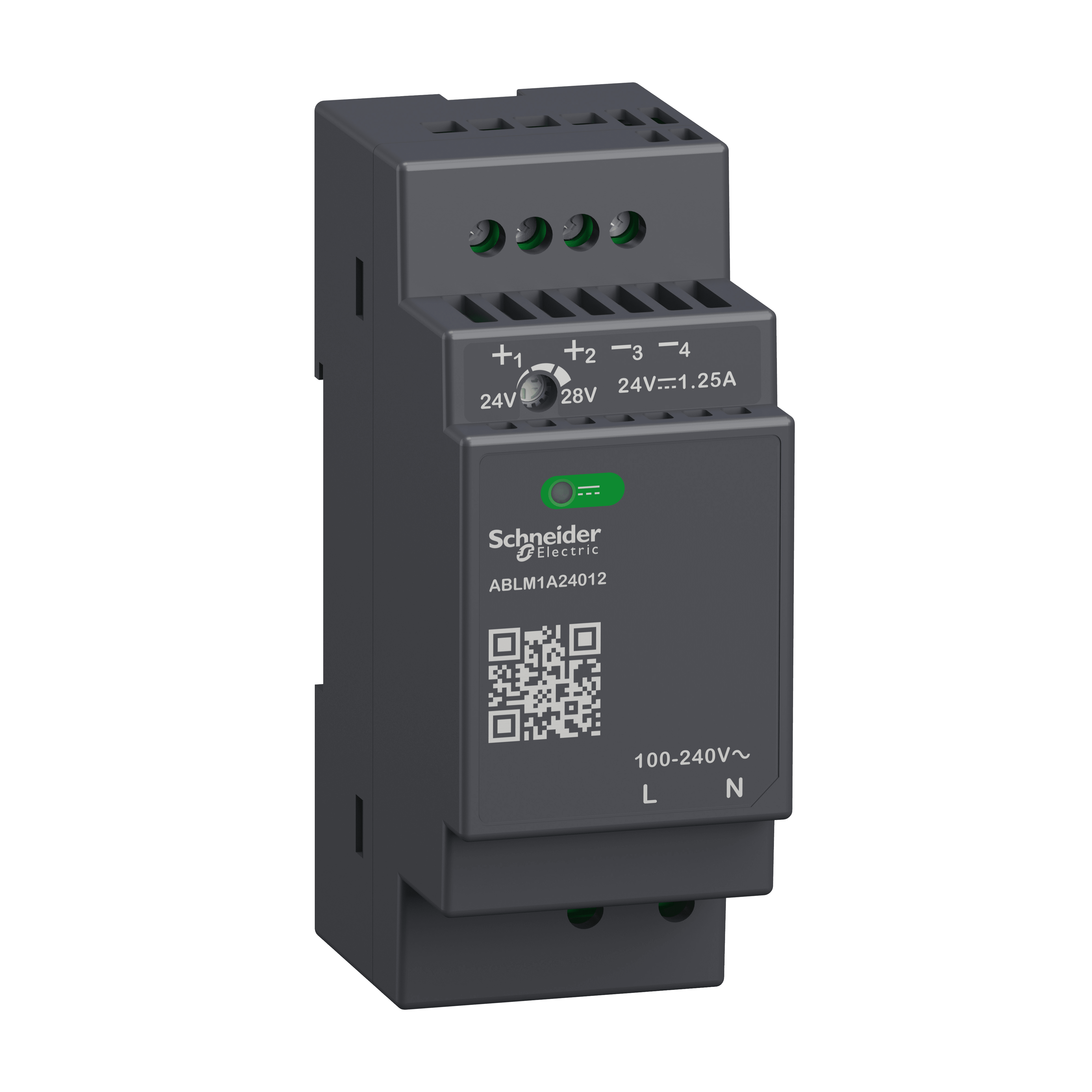 SCHNEIDER ELECTRIC - Alimentazione regolata, da 100 a 240 V CA, 24 V, 1.2 A, monofase, modulare