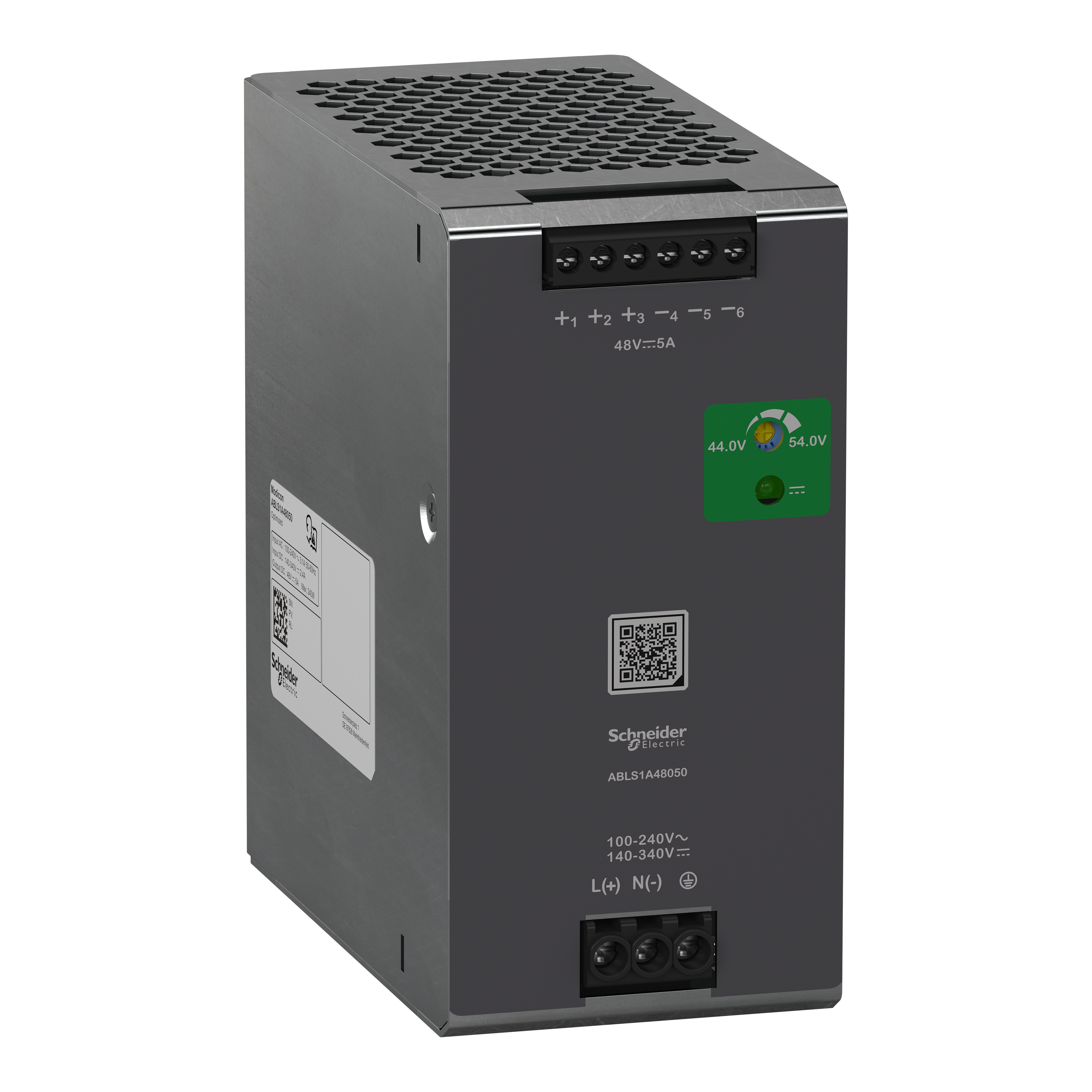 SCHNEIDER ELECTRIC - Alimentatore con commutazione regolata, 100...240V AC, 48V, 5A, Monofase, Ottimizzato