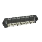 SCHNEIDER ELECTRIC - Piastra con 6 bussole LC duplex colore beige per fibre multimodali OM2/OM3/OM4