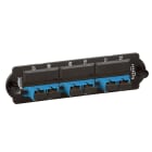 SCHNEIDER ELECTRIC - Piastra con 3 bussole SC duplex colore blu per fibre monomodali OS1/OS2