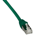 SCHNEIDER ELECTRIC - Patch cord, Actassi, Category 6A, S/FTP, LSZH, 0.5 m, verde