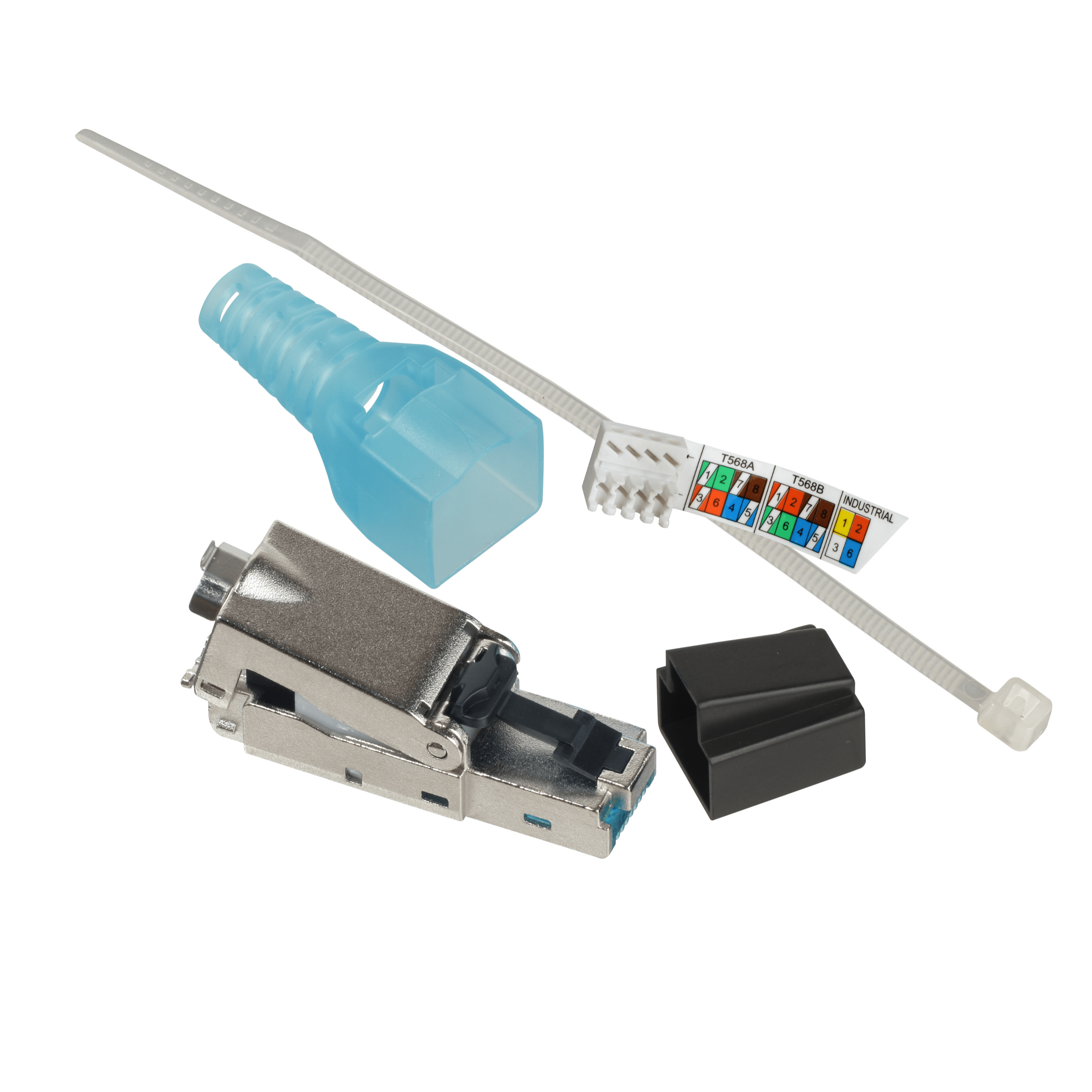 SCHNEIDER ELECTRIC - Plug RJ45 maschio terminabile in campo Actassi - Category 6A - STP