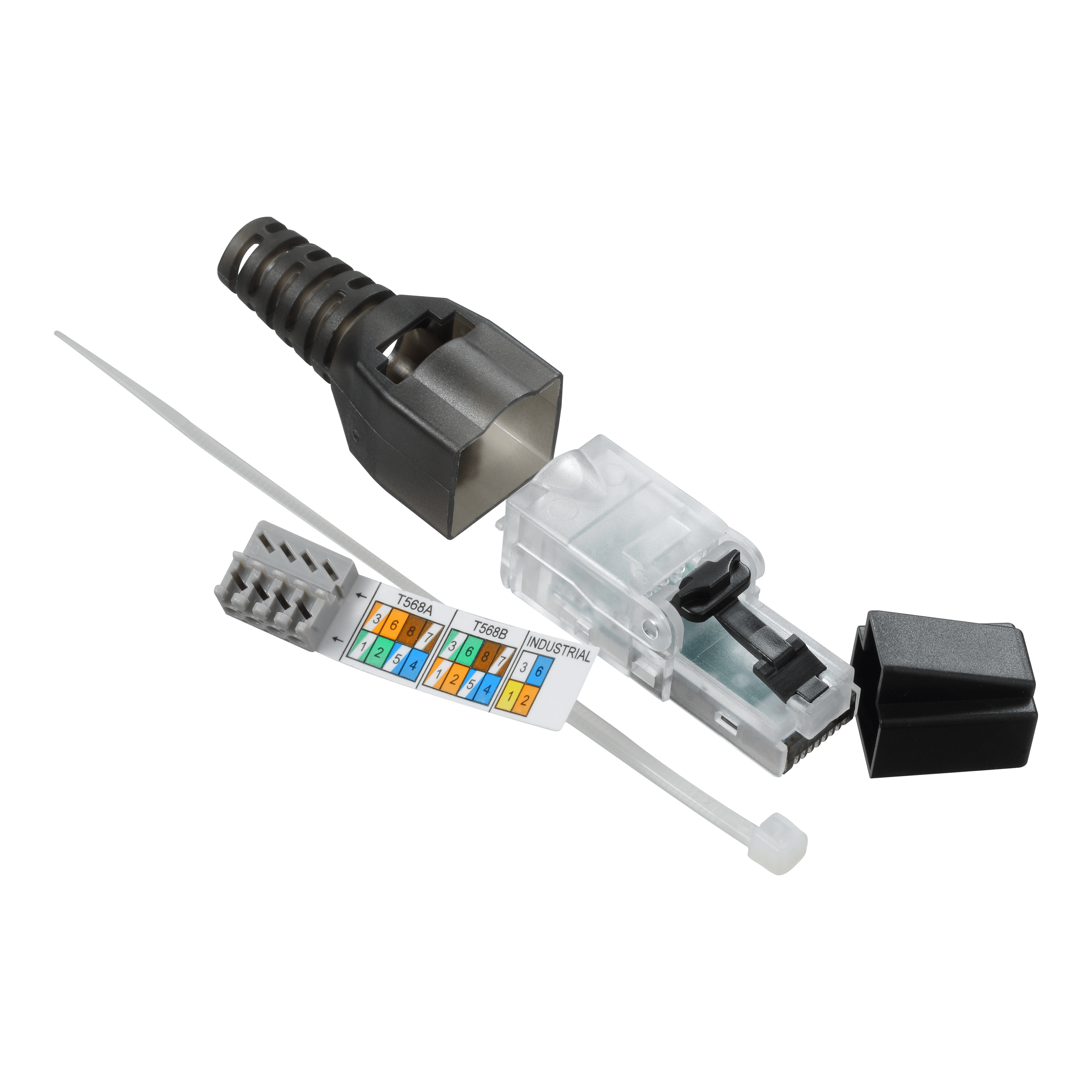 SCHNEIDER ELECTRIC - Plug RJ45 maschio terminabile in campo Actassi - Category 6 - UTP