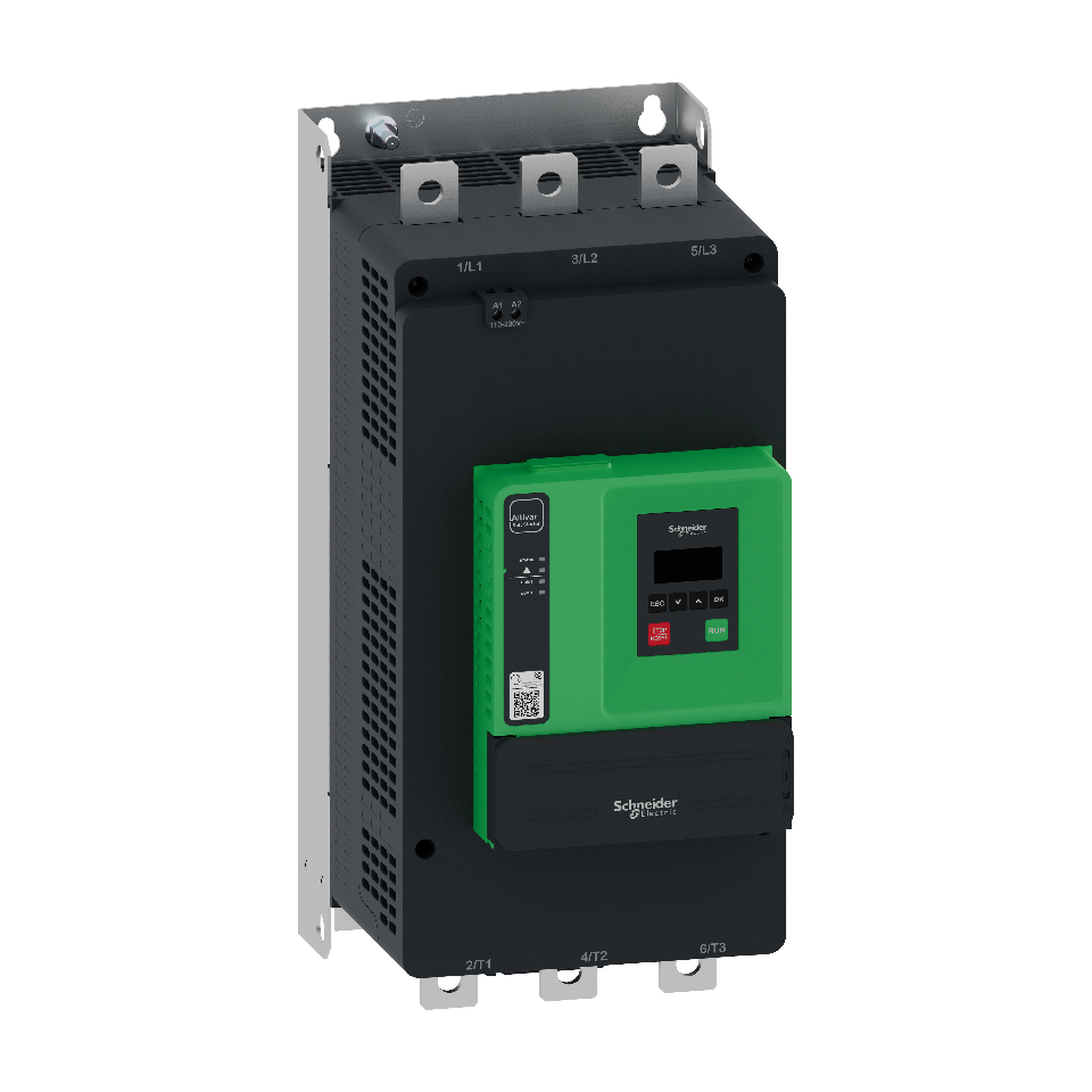 SCHNEIDER ELECTRIC - Avviatore statico Altivar ATS430, 250A, da 208 a 600V CA, alimentazione di controllo da 110 a 230V CA