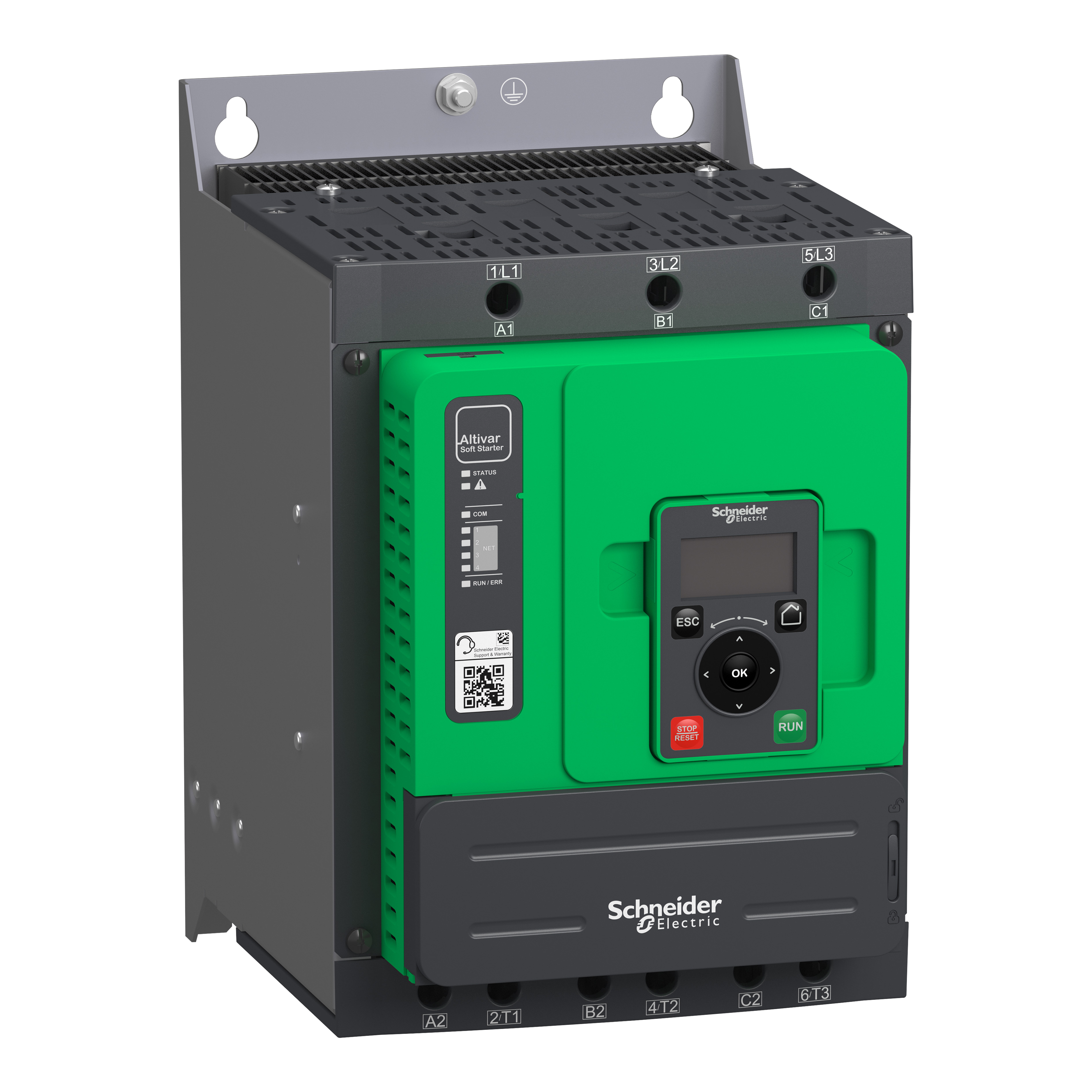 SCHNEIDER ELECTRIC - Altivar Soft Starter ATS480, 88 A, 208...690V AC, alimentazione controllo 110...230V AC ATS480D88Y