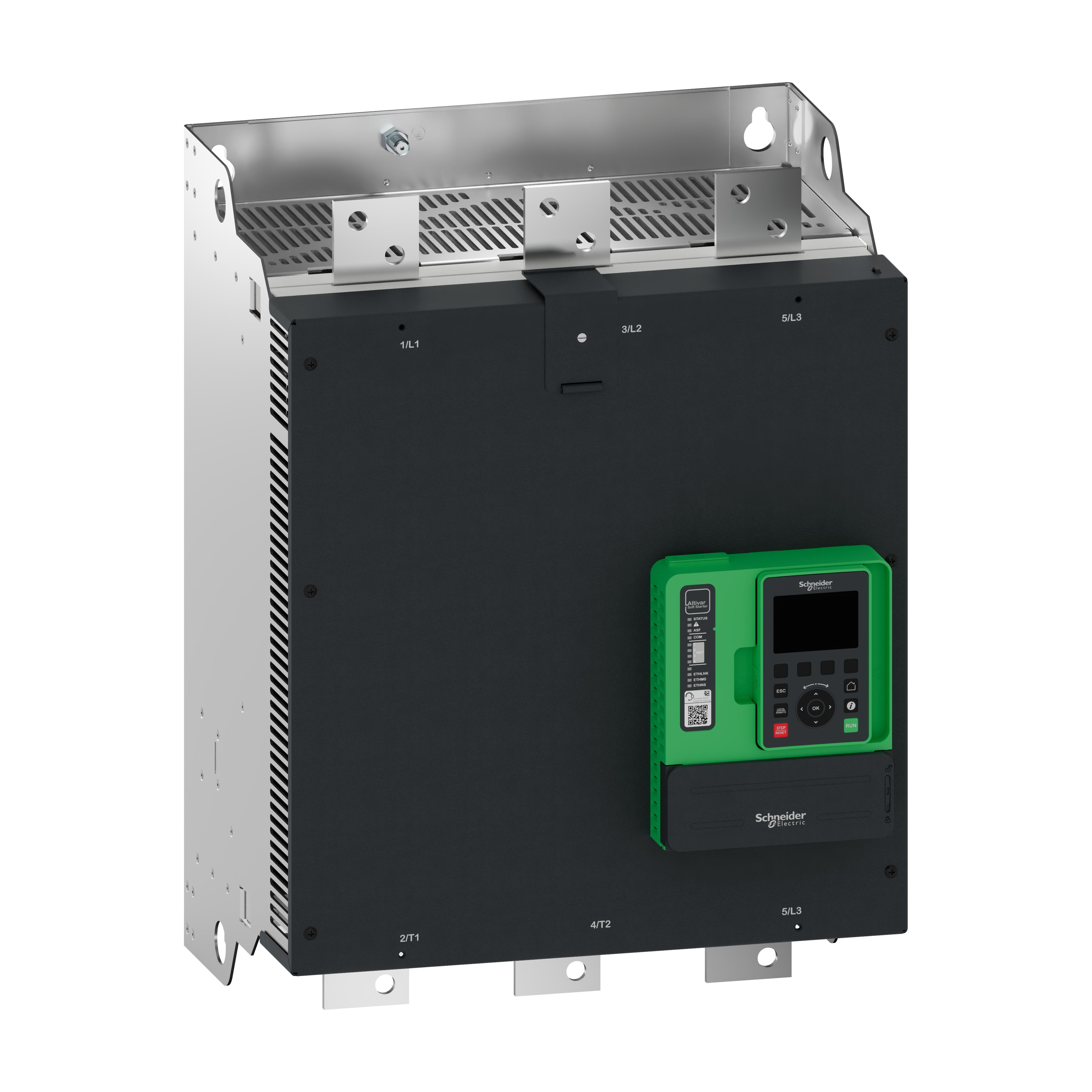 SCHNEIDER ELECTRIC - Avviatore statico Altivar ATS490, 790A, da 208 a 690V CA, alimentazione di controllo da 110 a 230V CA