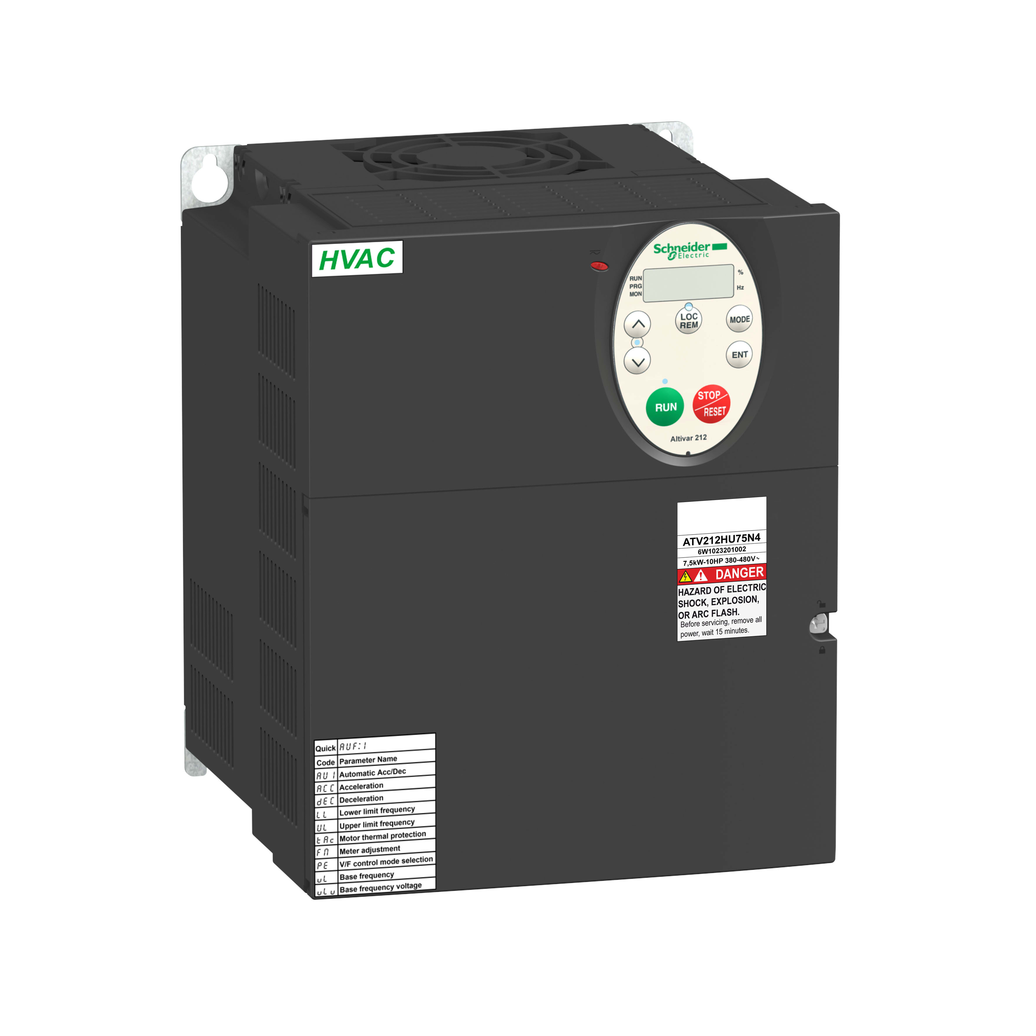 SCHNEIDER ELECTRIC - Variatore di velocità ATV212 - 11 kW - 15 HP - 480 V - trifase - EMC - IP21 ATV212HD11N4