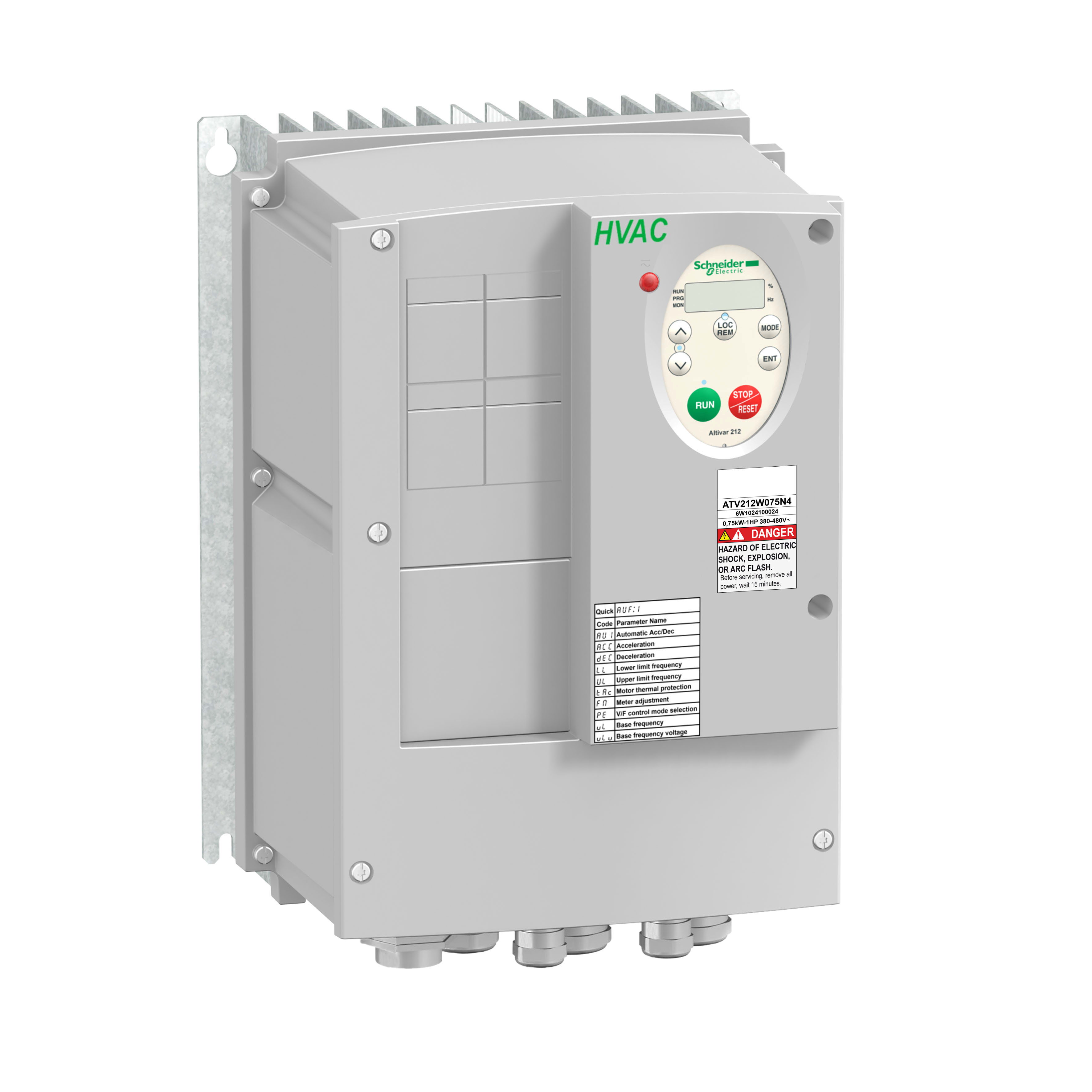 SCHNEIDER ELECTRIC - Variatore di velocità Altivar Machine ATV212 IP55 - 2,2kW - 480V - trifase