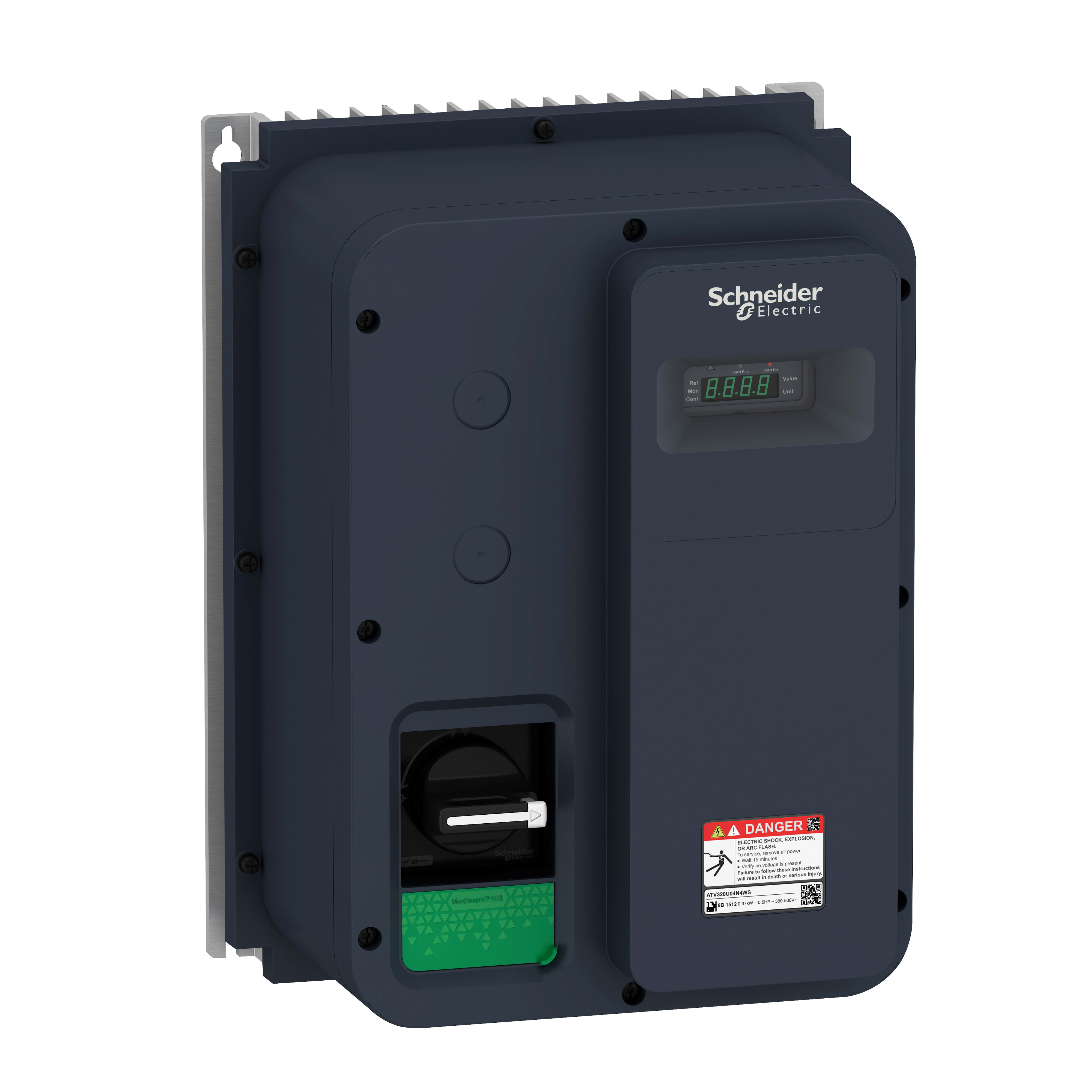 SCHNEIDER ELECTRIC - Variatore di velocità Altivar Machine ATV320 IP65 - 0,75KW - 500V - trifase con sezionatore ATV320U07N4WS