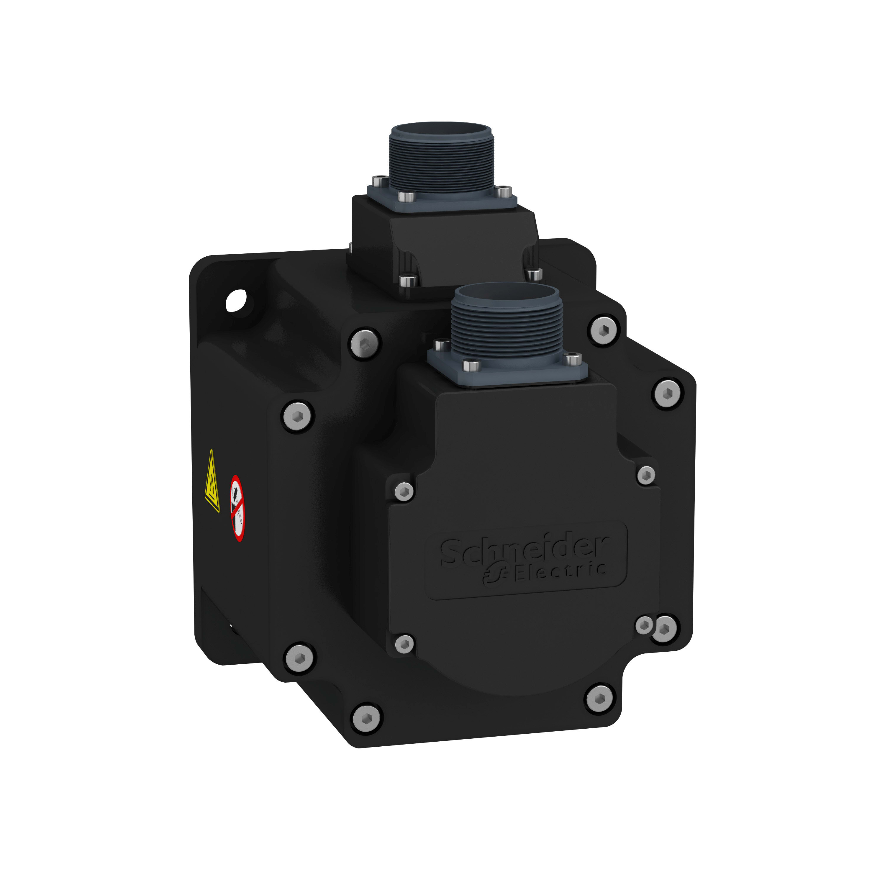 SCHNEIDER ELECTRIC - Servomotore BCH2 Medium Inerzia 130mm 900W 1000/1500rpm albero con chiavetta IP65 SingleT freno MIL conn.