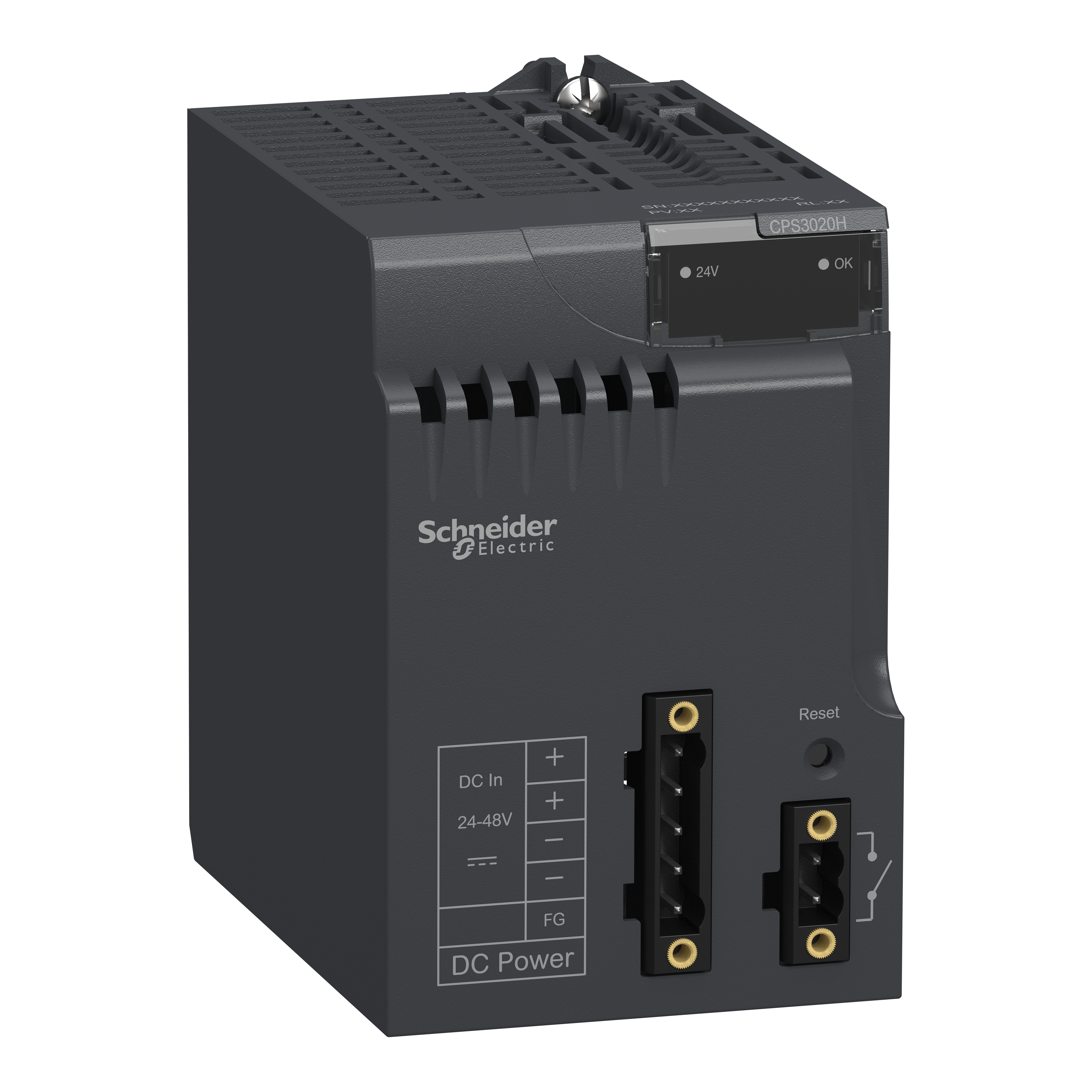 SCHNEIDER ELECTRIC - Modulo alimentazione X80 - 24...48 V isolato CC - per ambienti aggressivi BMXCPS3020H