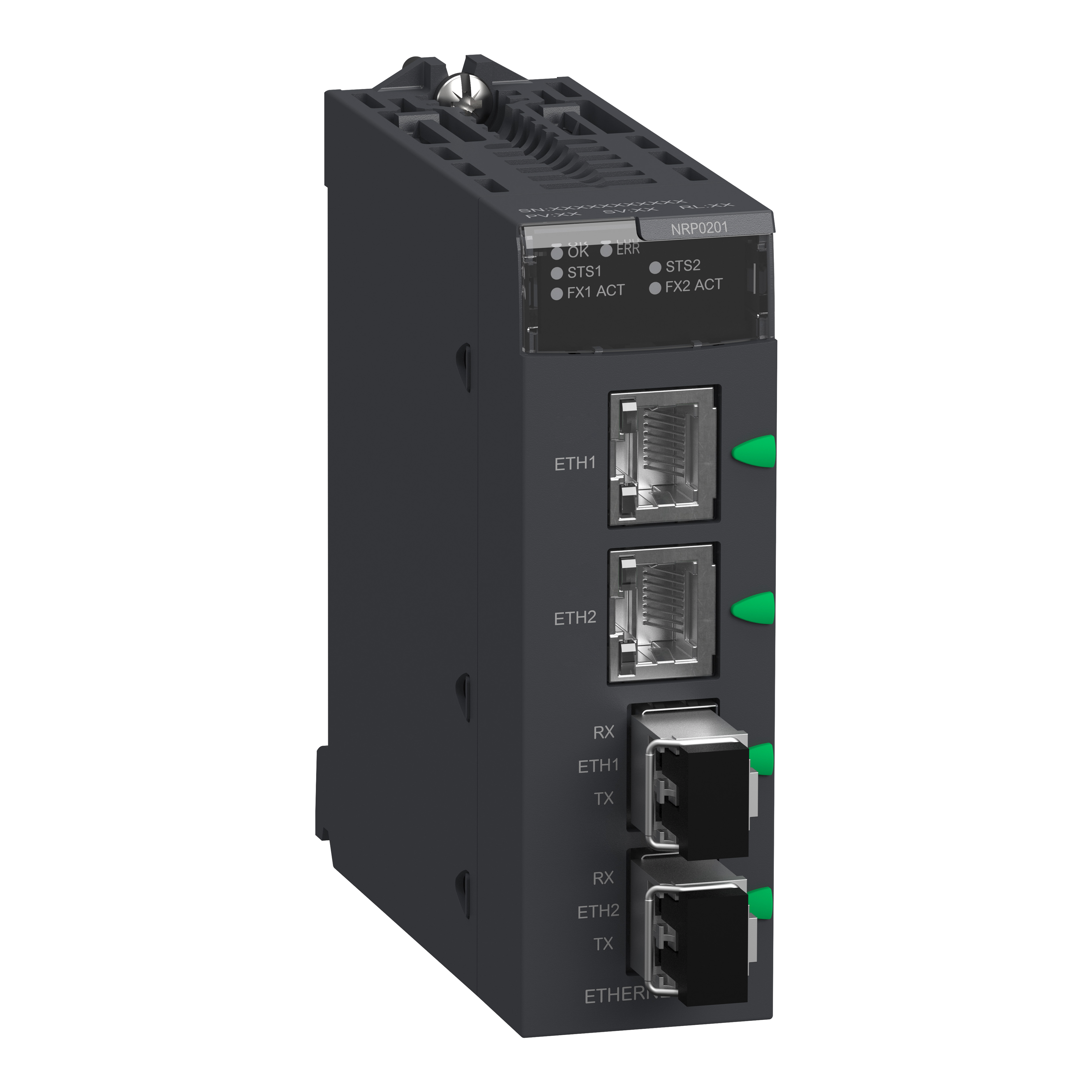 SCHNEIDER ELECTRIC - Convertitore fibra SM-LC 2CH 100 Mb BMXNRP0201
