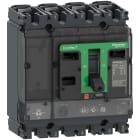 SCHNEIDER ELECTRIC - Interruttore, ComPacT NSX100HB1, 75kA/690VAC, 4 poli, Sganciatore MicroLogic 2.2 40A