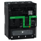 SCHNEIDER ELECTRIC - Interruttore, ComPacT NSXm 160B, 25kA/415VAC, 4 poli 4D (neutro totalmente protetto), Sganciatore TMD 160A, busbar/connettori