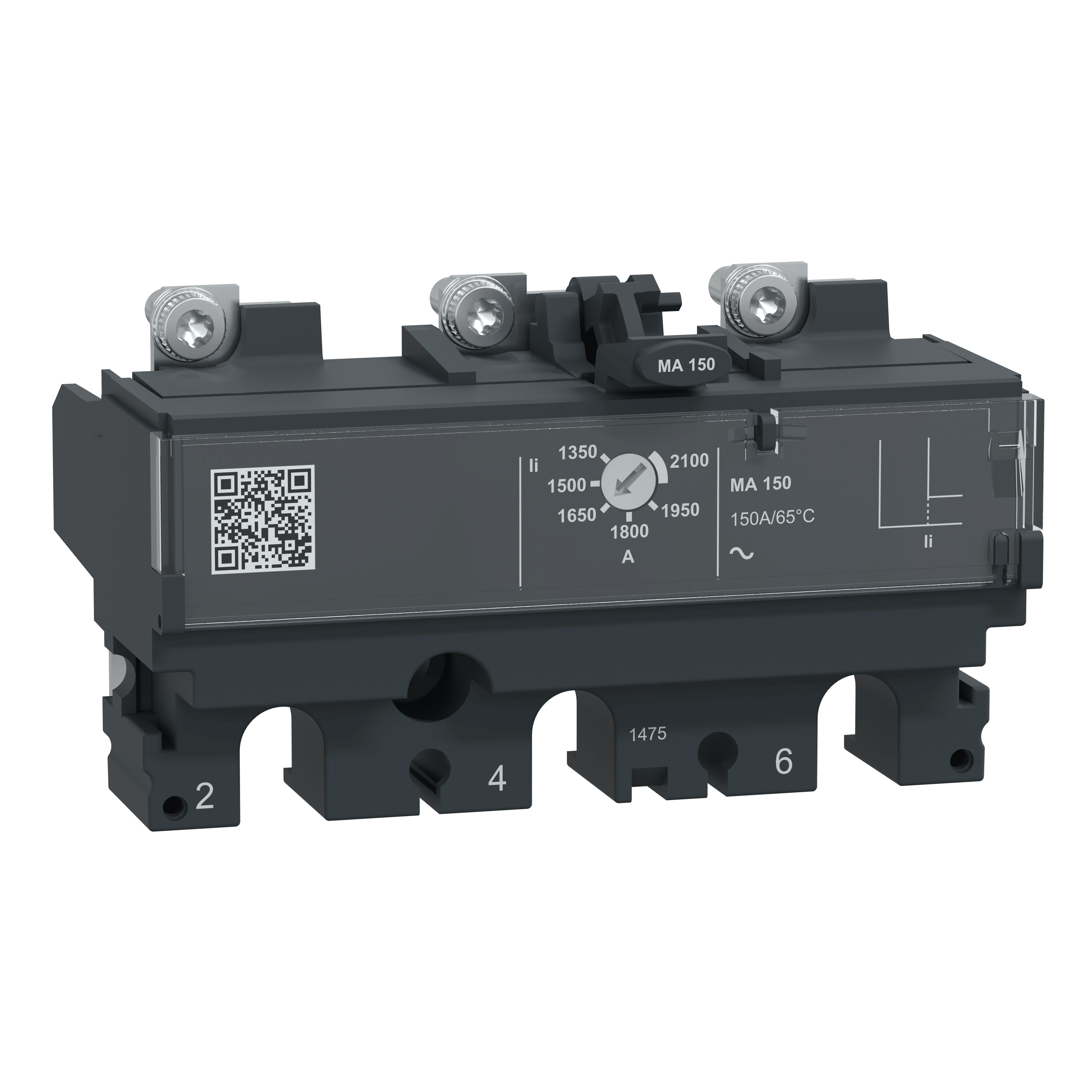 SCHNEIDER ELECTRIC - Sganciatore MA150, ComPacT NSX160/250, 3 poli, protezioni magnetiche, protezione motore, valore nominale 150A C163MA150