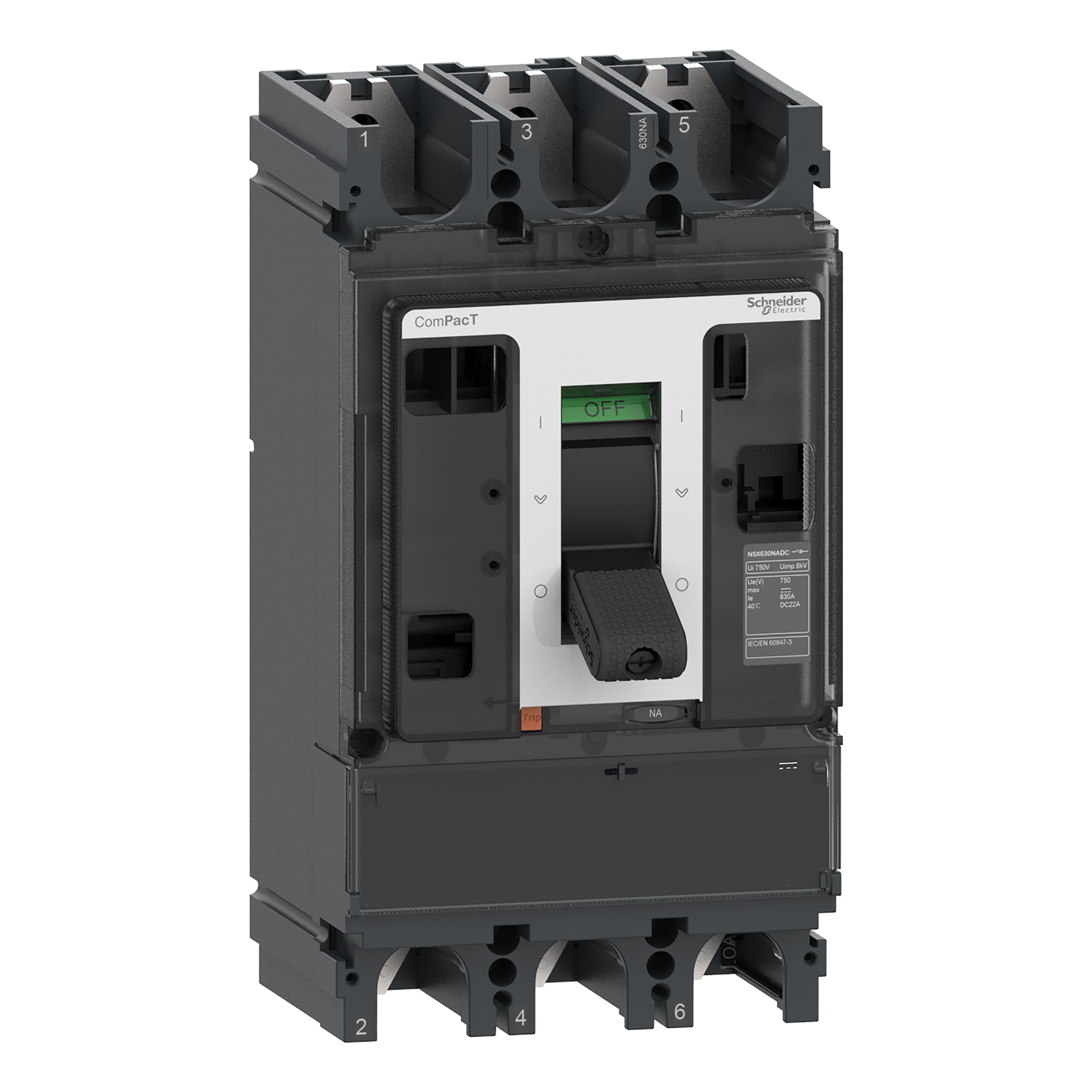 SCHNEIDER ELECTRIC - Sezionatore, ComPacT NSX400NA DC, 3 poli, corrente termica Ith 400A