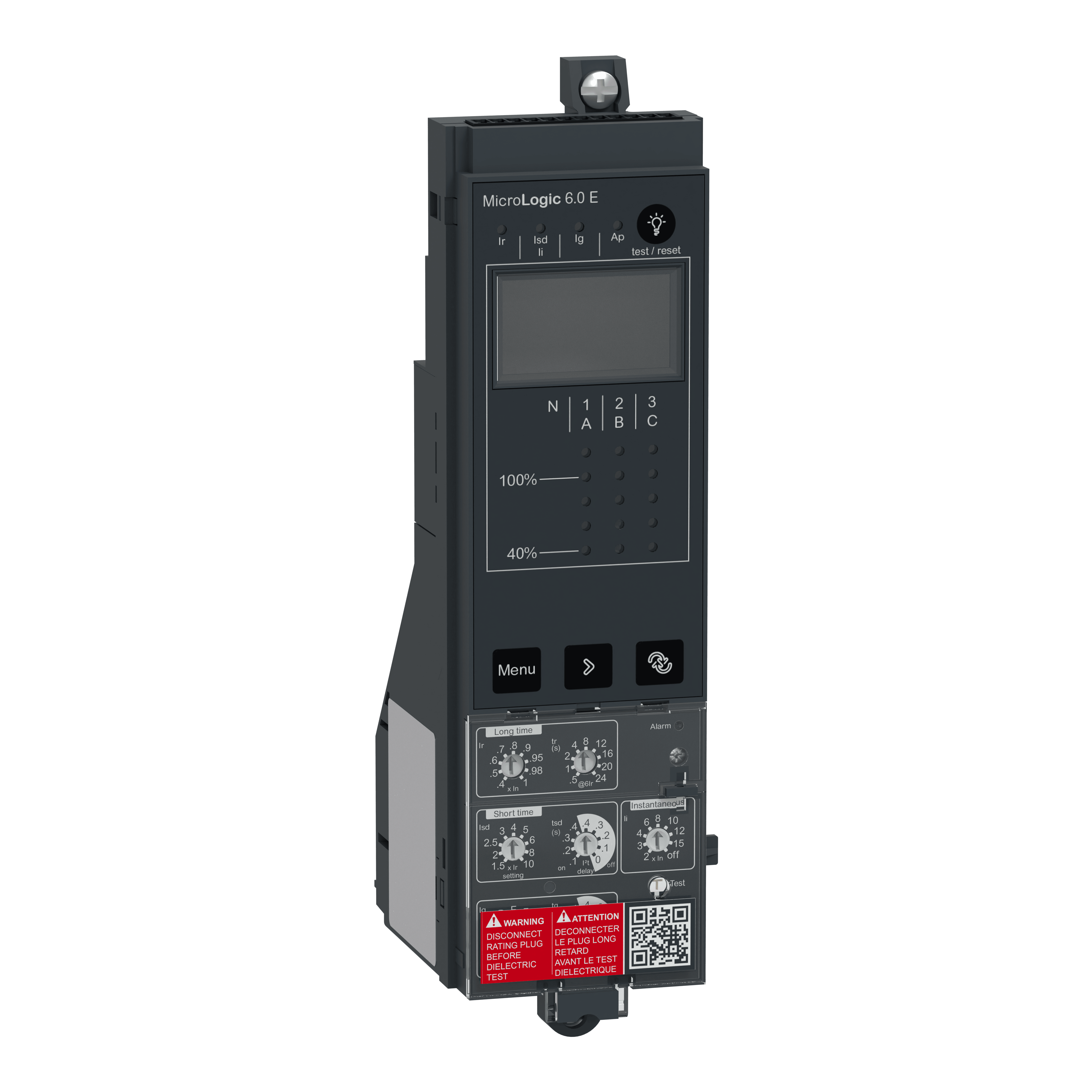 SCHNEIDER ELECTRIC - Sganciatore, ComPacT NS, MicroLogic 6.0E, ComPacT NS630b/NS1600 estraibile a funzionamento manuale, protezioni selettive e per correnti differenziali