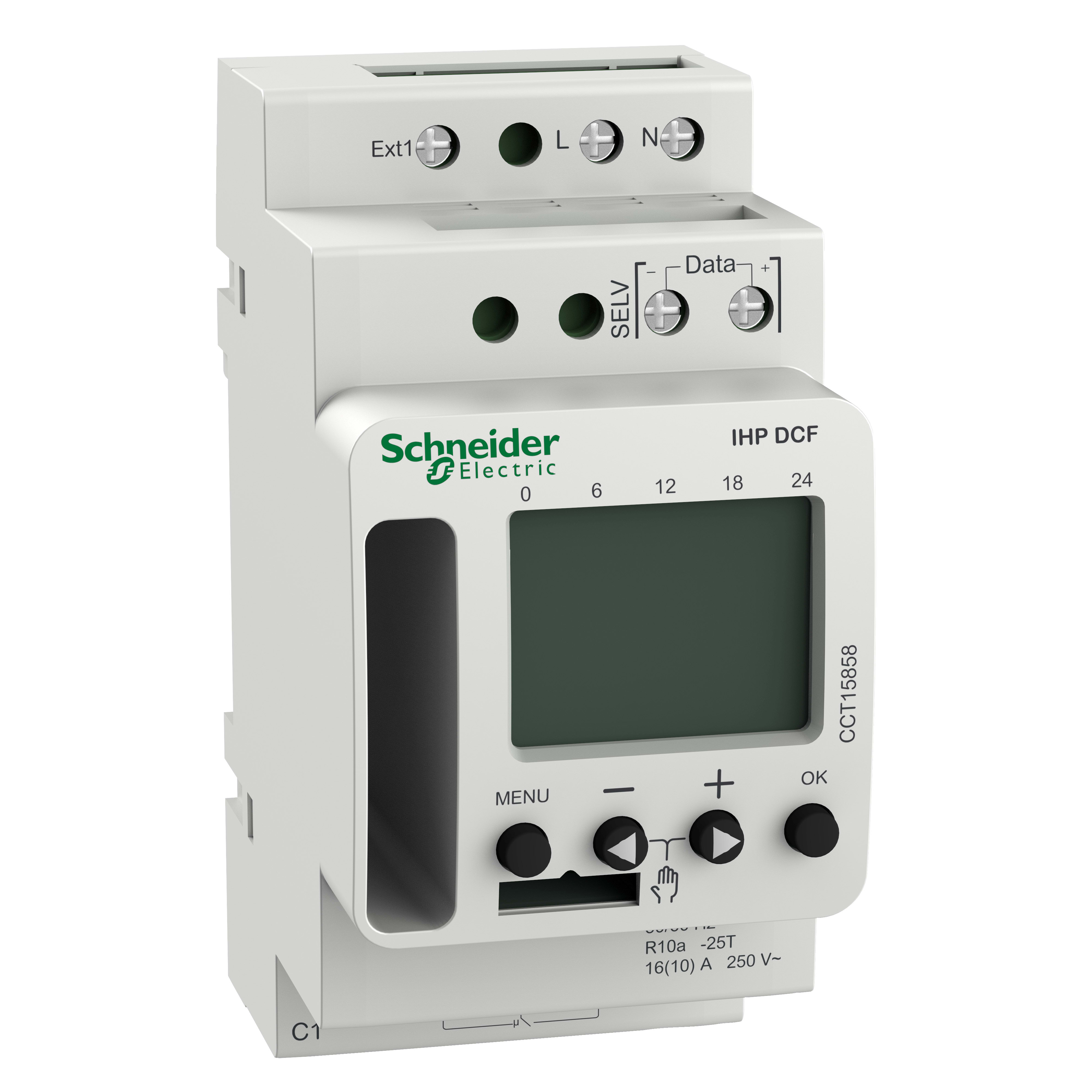 SCHNEIDER ELECTRIC - Interruttore orario programmabile SMART Acti 9 IHP DCF (24h / 7d)