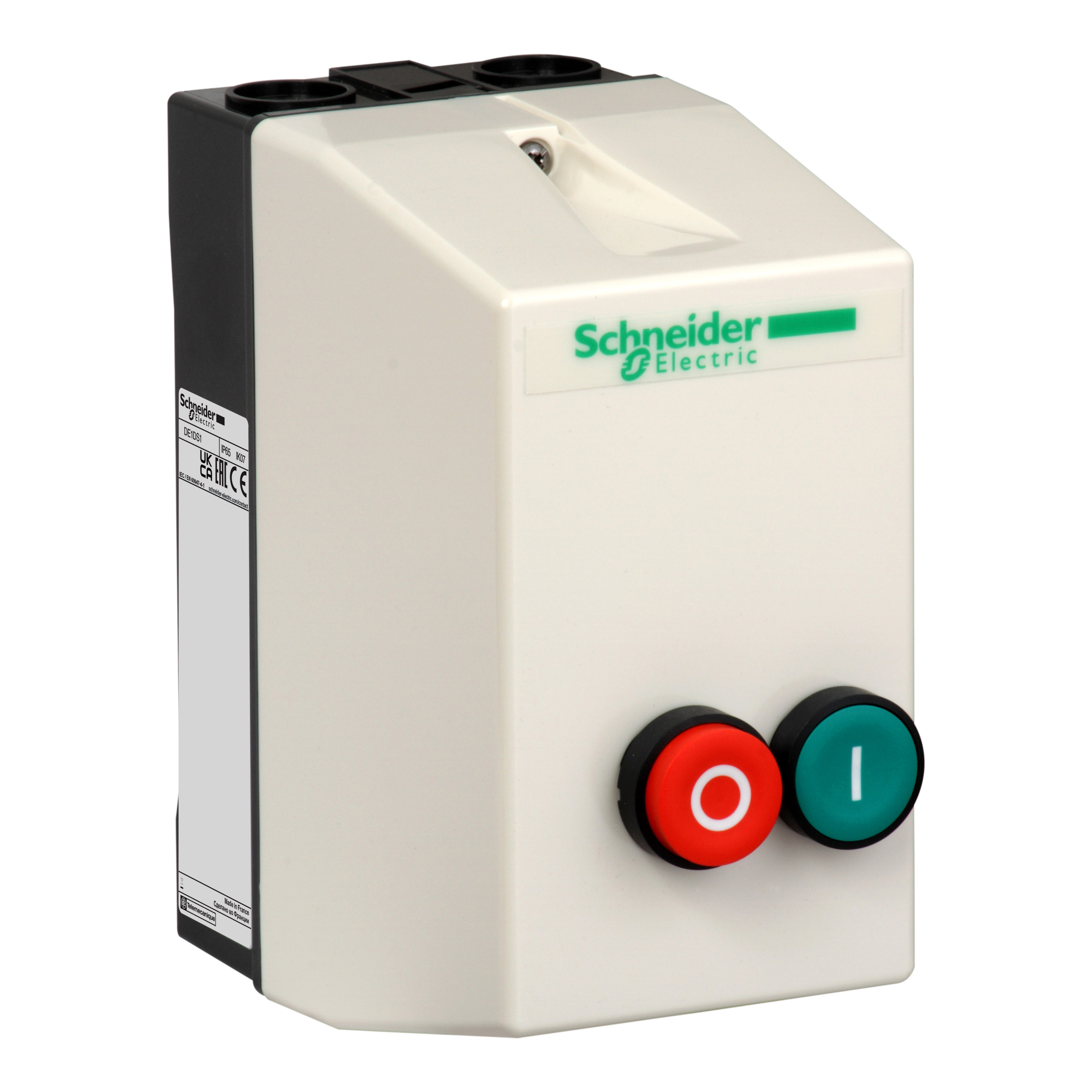 SCHNEIDER ELECTRIC - Cassetta vuota TeSys - per LE1 D18 D35 - Con pulsanti luminosi rosso/verde