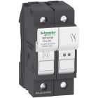 SCHNEIDER ELECTRIC - Portafusibile TeSys DF 32A - fusibile 10x38 1P+N DF101N