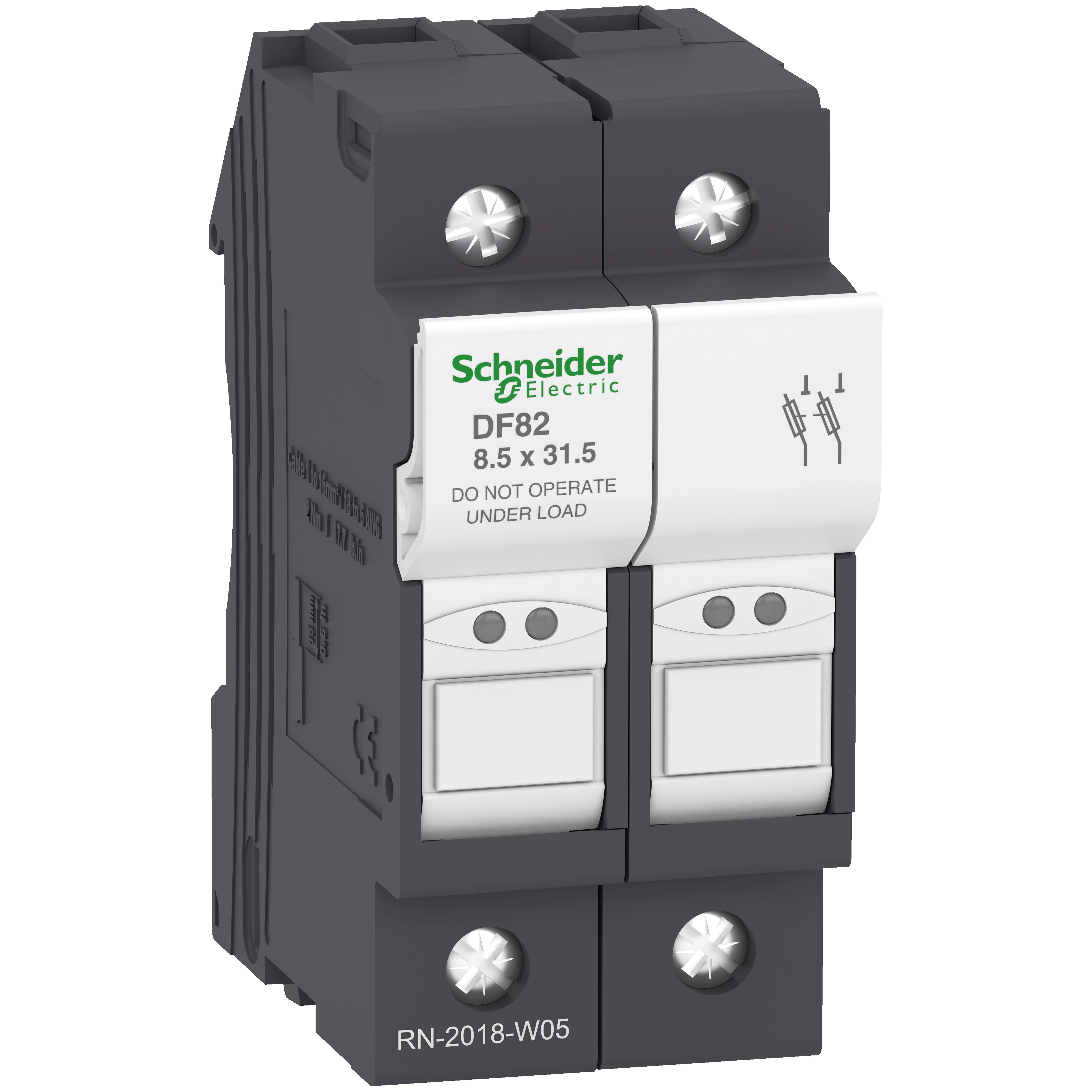 SCHNEIDER ELECTRIC - Portafusibile TeSys DF 25A - fusibile 8,5x31,5 2P
