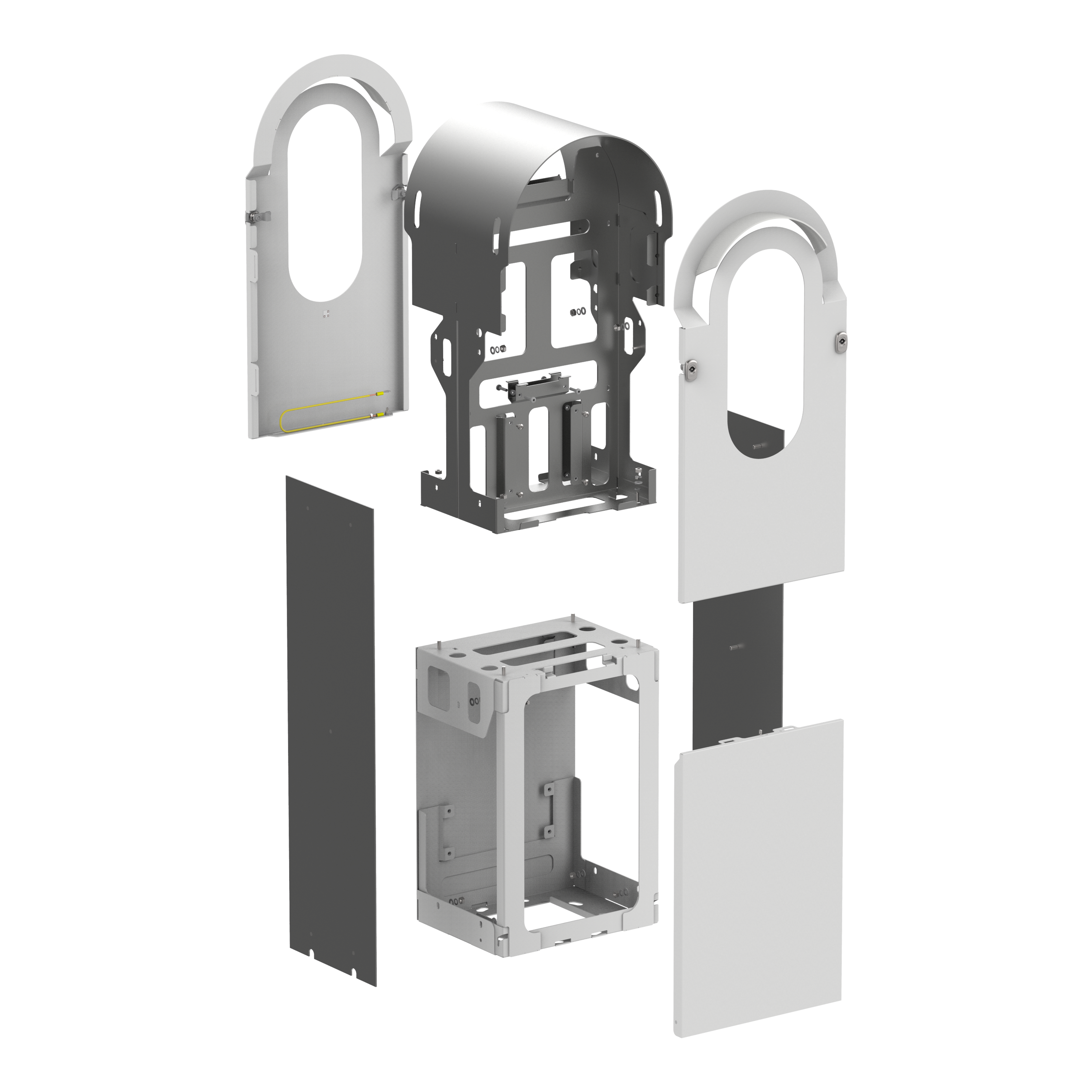 SCHNEIDER ELECTRIC - EVlink Pro AC kit metal pavimento 2 postazioni EVA1RFKS2