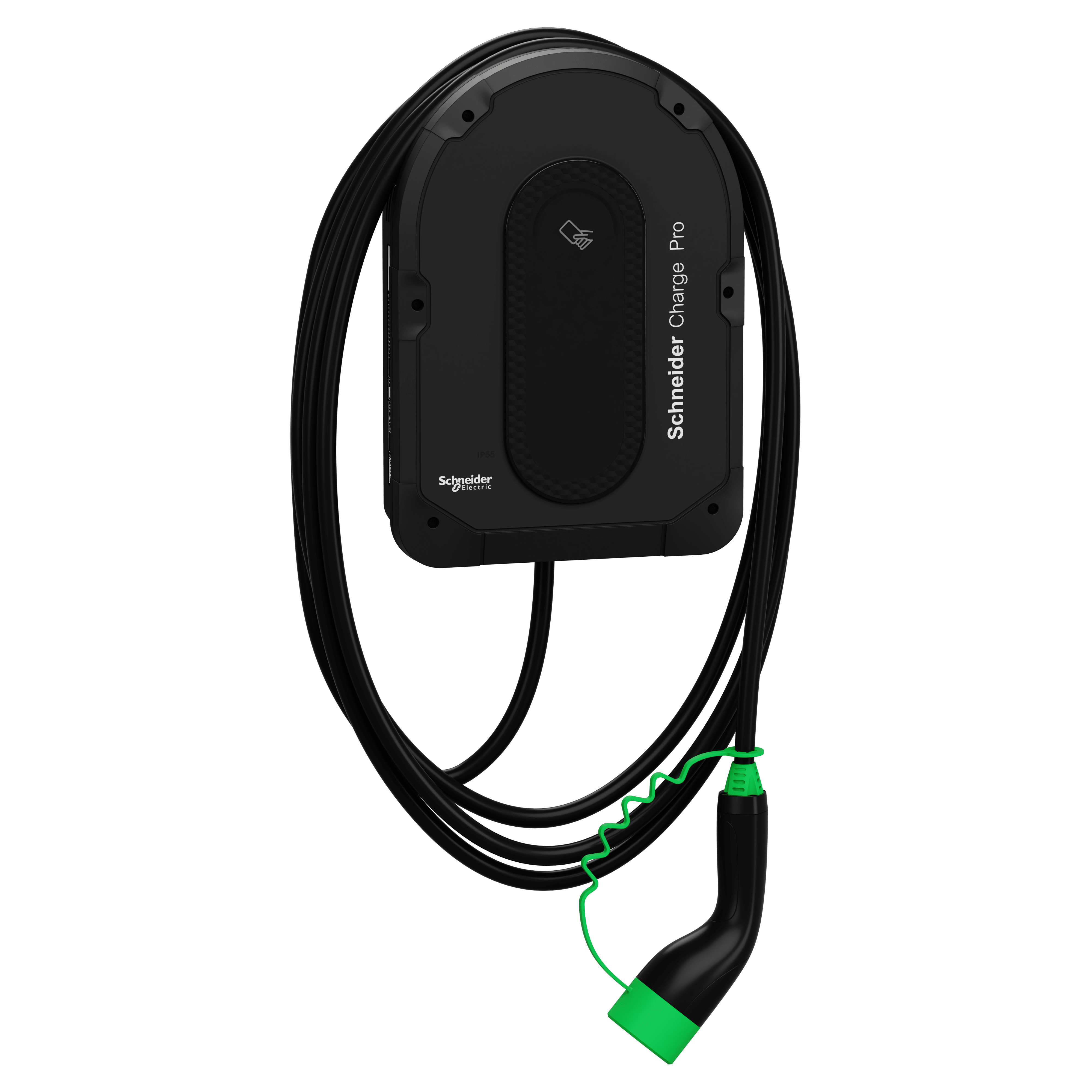 SCHNEIDER ELECTRIC - Stazione di ricarica, Schneider Charge Pro, 1P-3P, 1xCavo Integrato, 7,4-11-22 kW, 10-32 A, con modem 4G EVB4S22NC0G