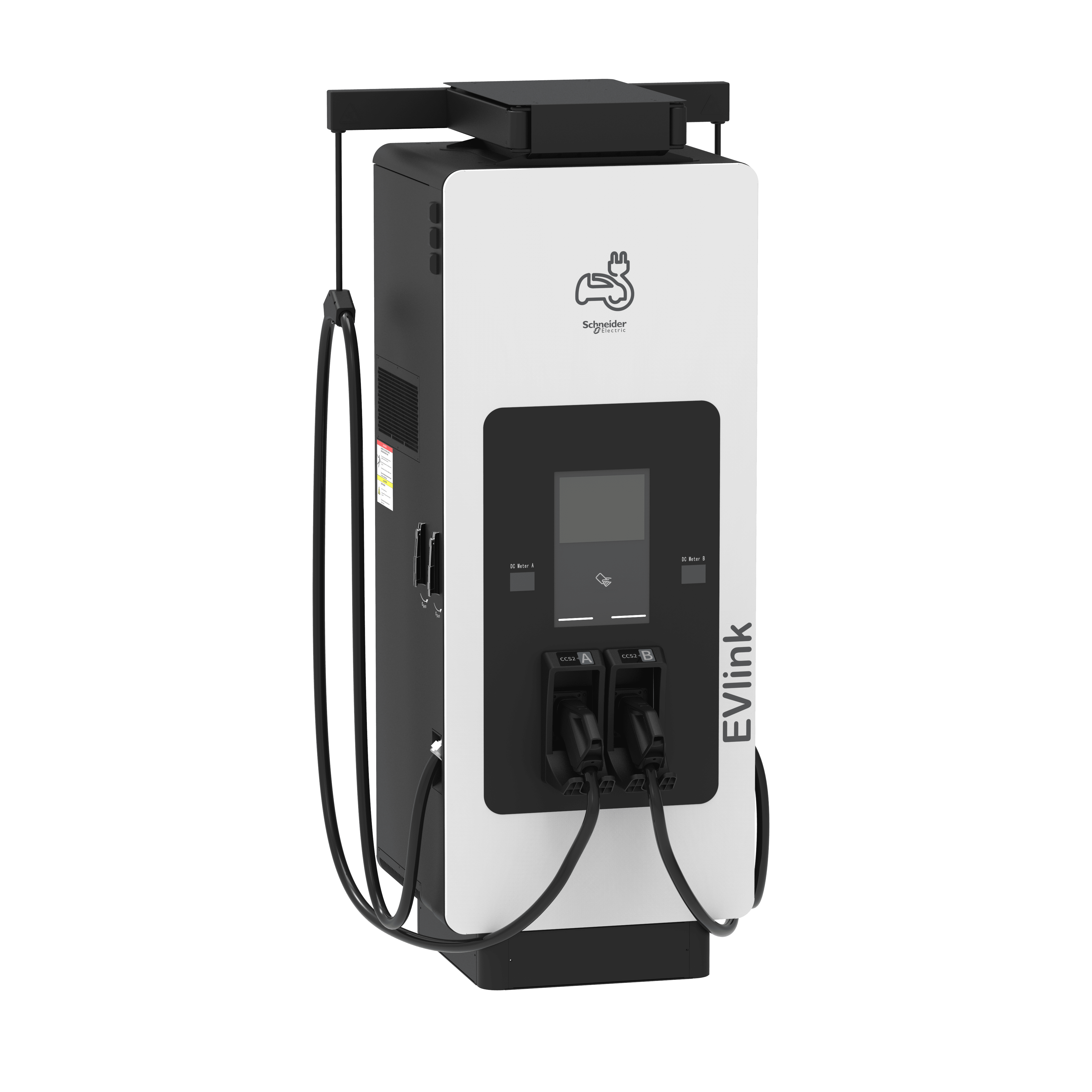 SCHNEIDER ELECTRIC - Stazione di ricarica rapida, EVlink Pro DC, 120 kW, connettori CCS2 + CCS2, cavo da 3,6m con sistema di gestione cavi