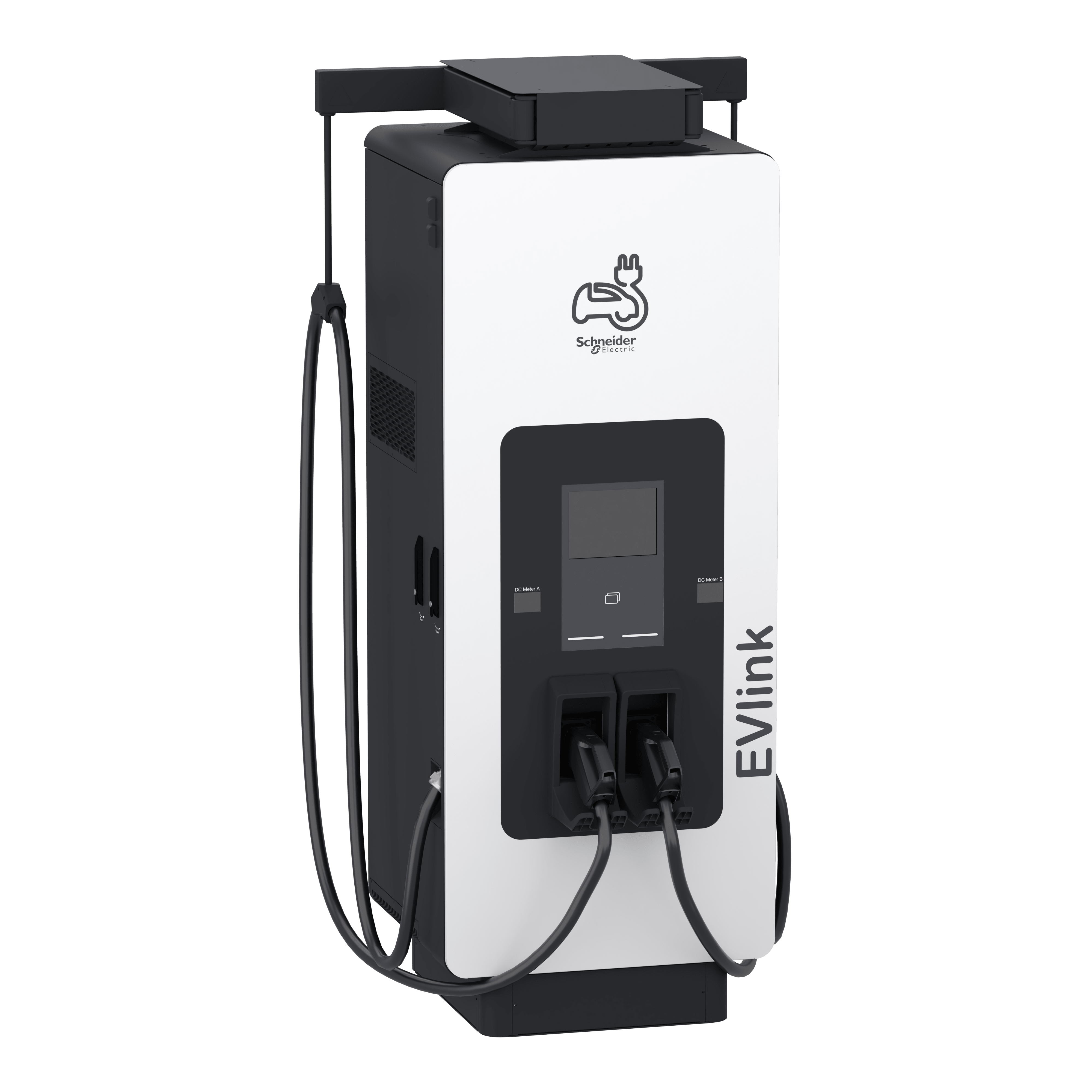 SCHNEIDER ELECTRIC - Stazione di ricarica rapida, EVlink Pro DC, 180 kW, connettori CCS2 + CCS2, cavo da 3,6m con sistema di gestione cavi