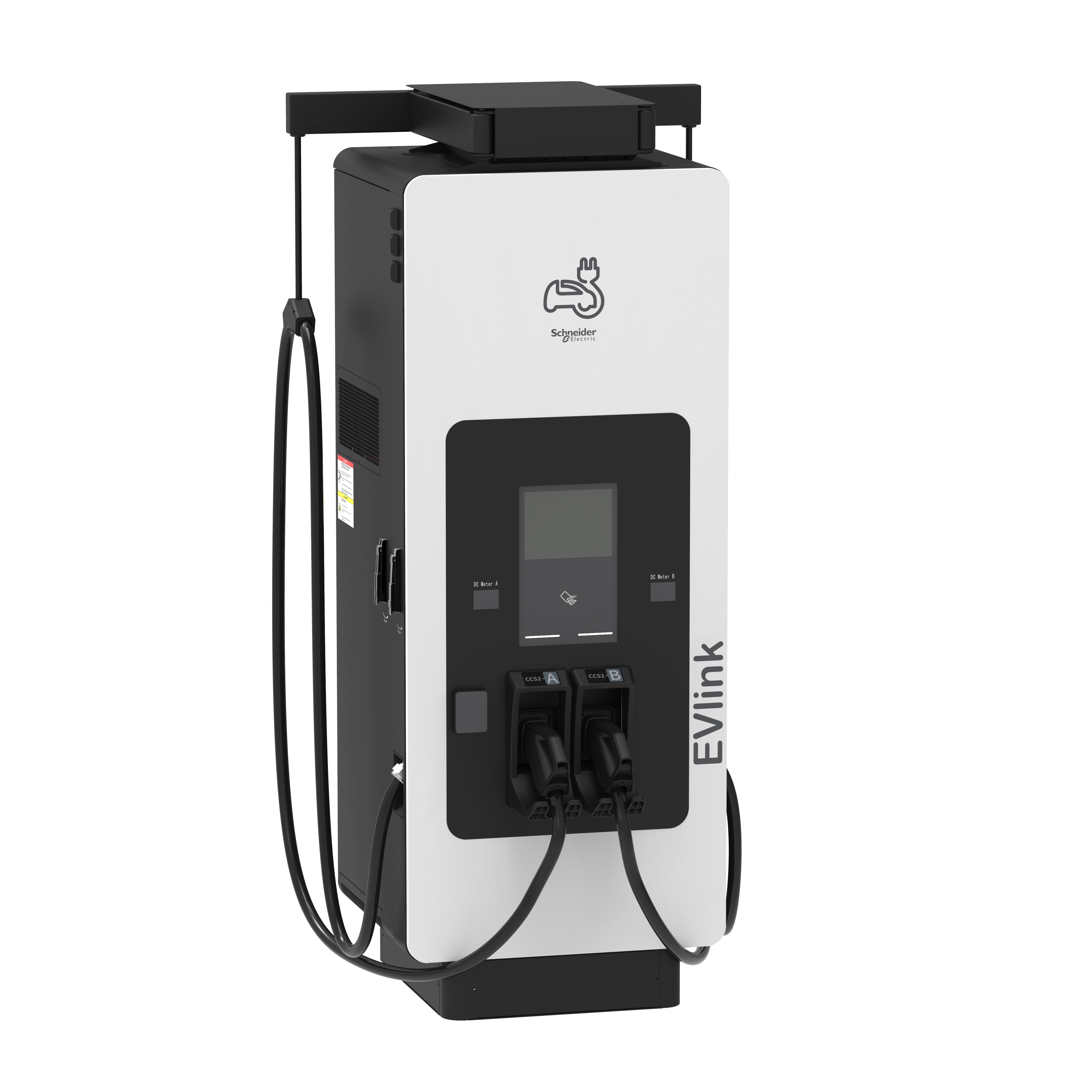 SCHNEIDER ELECTRIC - Fast charging station, EVlink Pro DC, 180kW, CCS2 + CCS2 connectors, 3.6m cable with cable management system, credit card reader