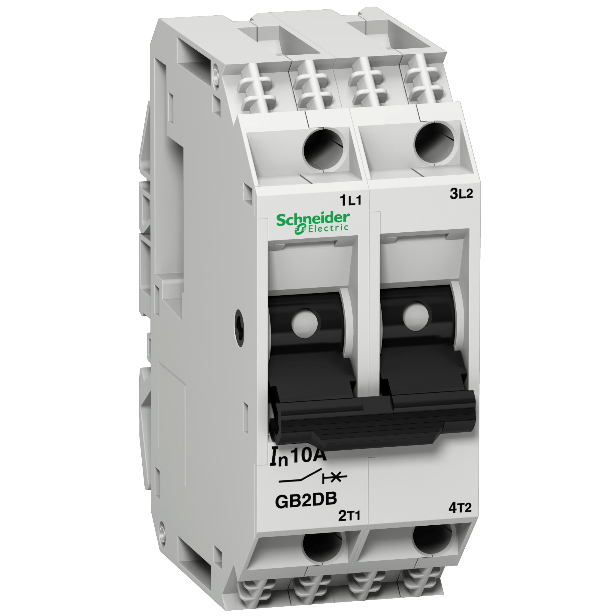 SCHNEIDER ELECTRIC - Interruttore TeSys per circuiti di controllo - GB2DB - 16 A - 2 poli - 2d GB2DB21