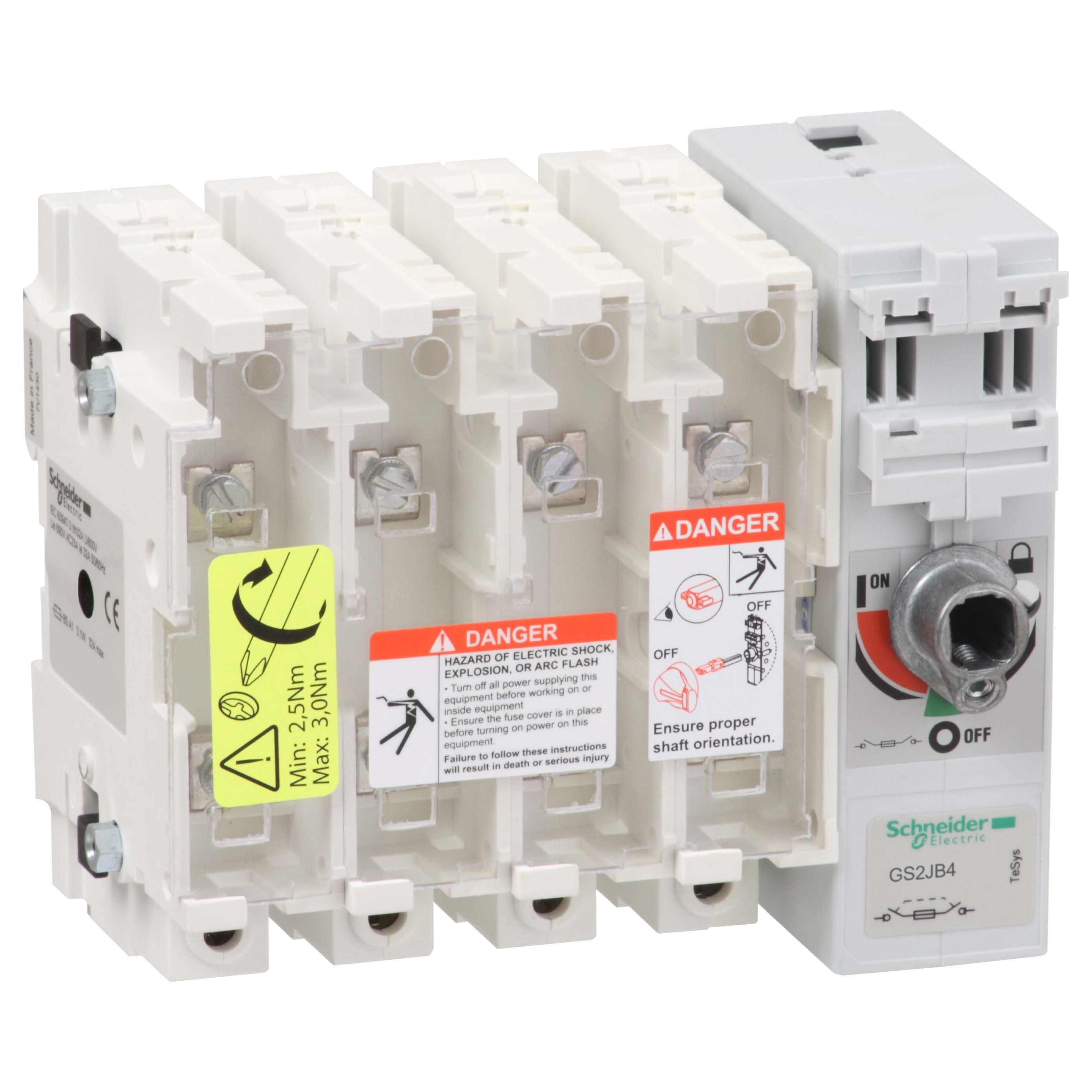 SCHNEIDER ELECTRIC - Corpo per int. sez. con fusibile TeSys GS2J - 4 poli - 100A - DIN A1