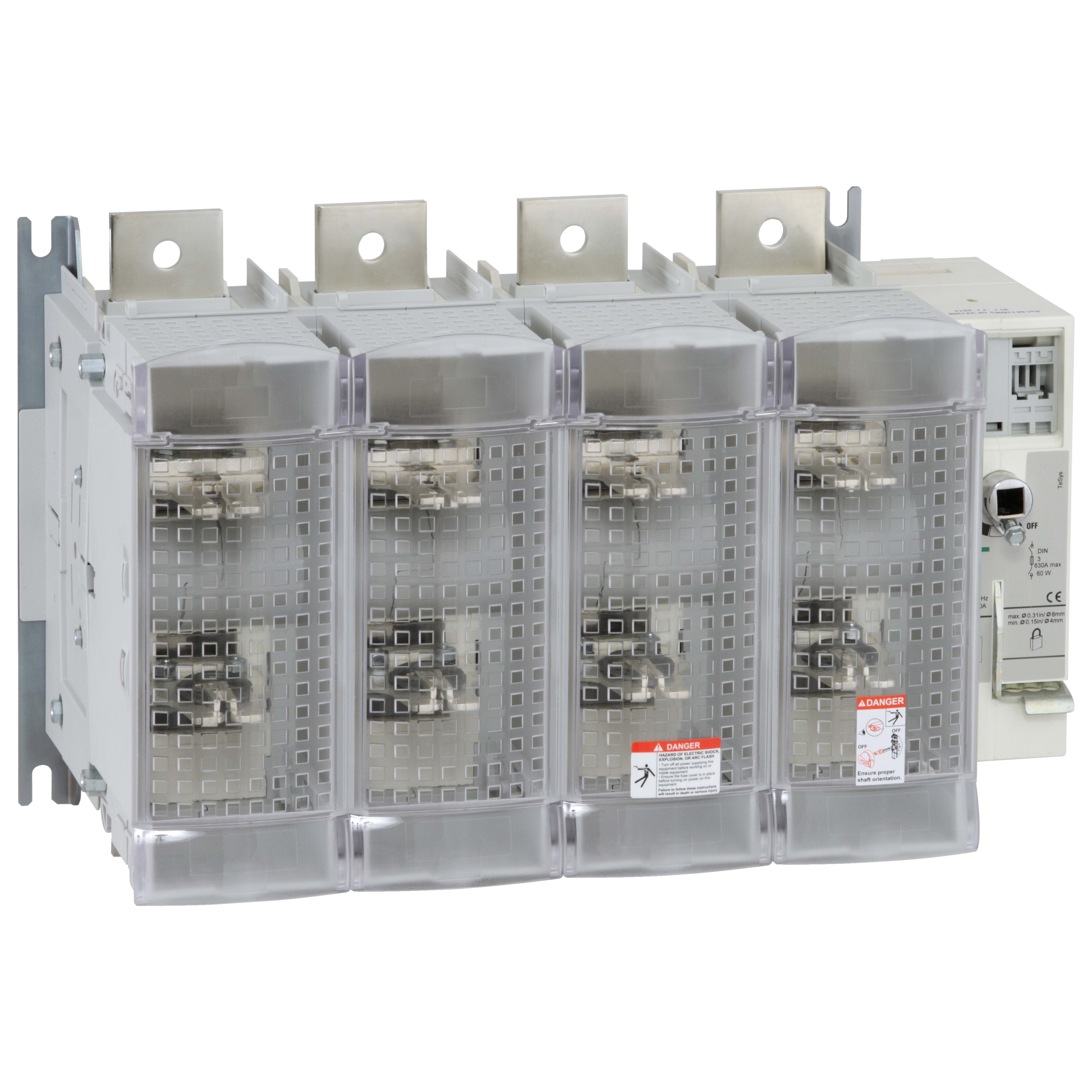 SCHNEIDER ELECTRIC - Interruttore Sezionatore con fusibile, TeSys, GS2V, 4 poli - 1250A - DIN 4