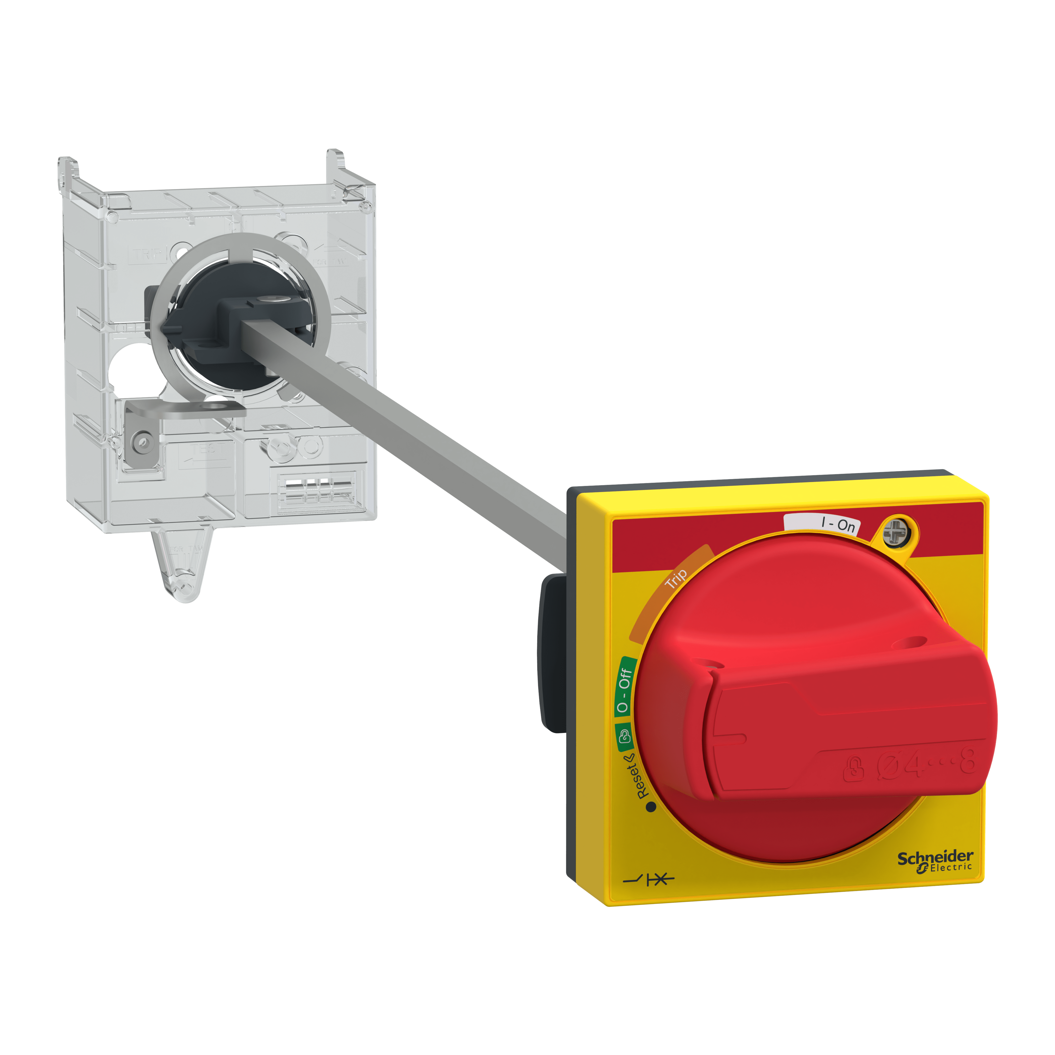 SCHNEIDER ELECTRIC - Kit manovra rotativa TeSys GV3 - IP54 - rosso - per GV3L e GV3P