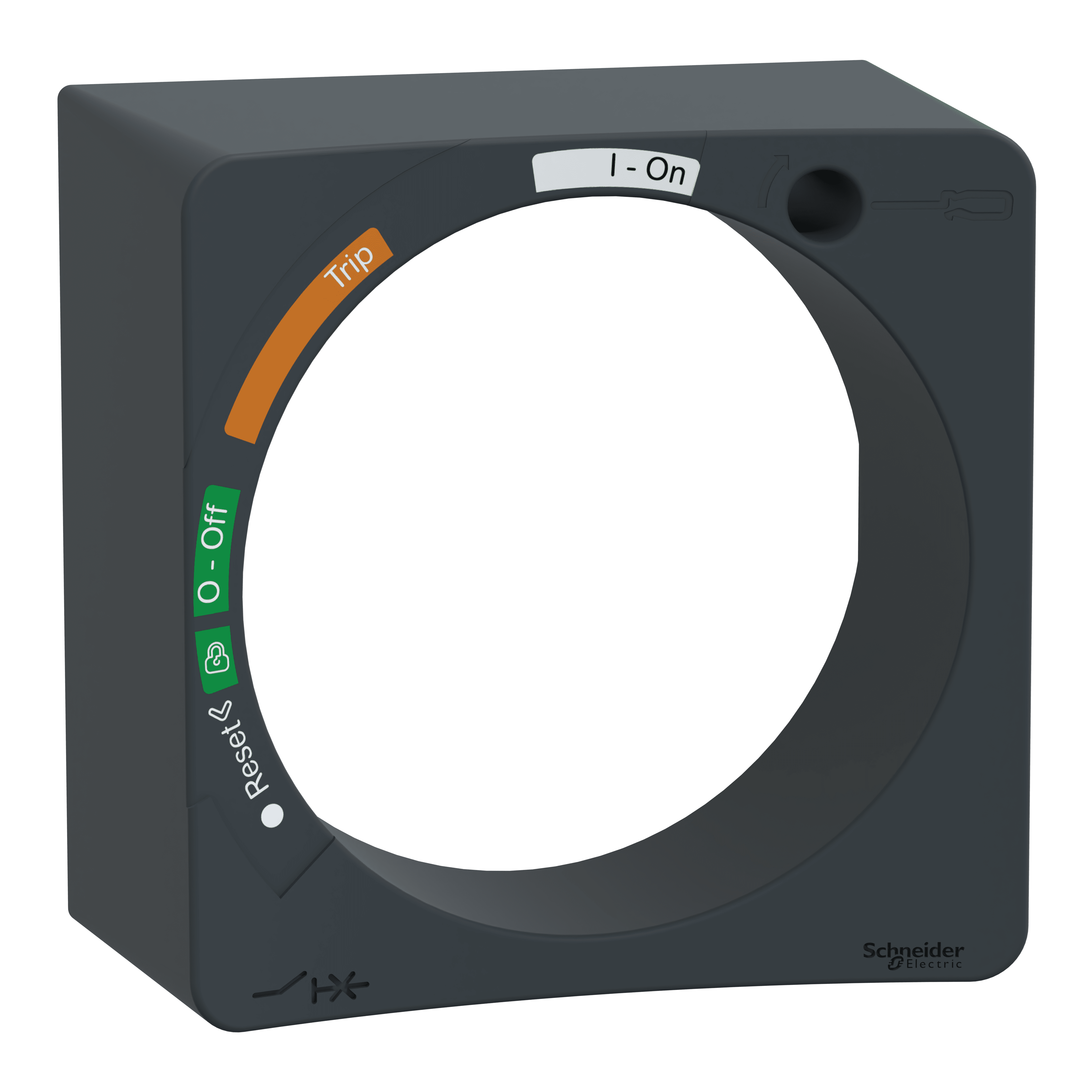 SCHNEIDER ELECTRIC - Protezione per manovra rinviata TeSys GV - nera