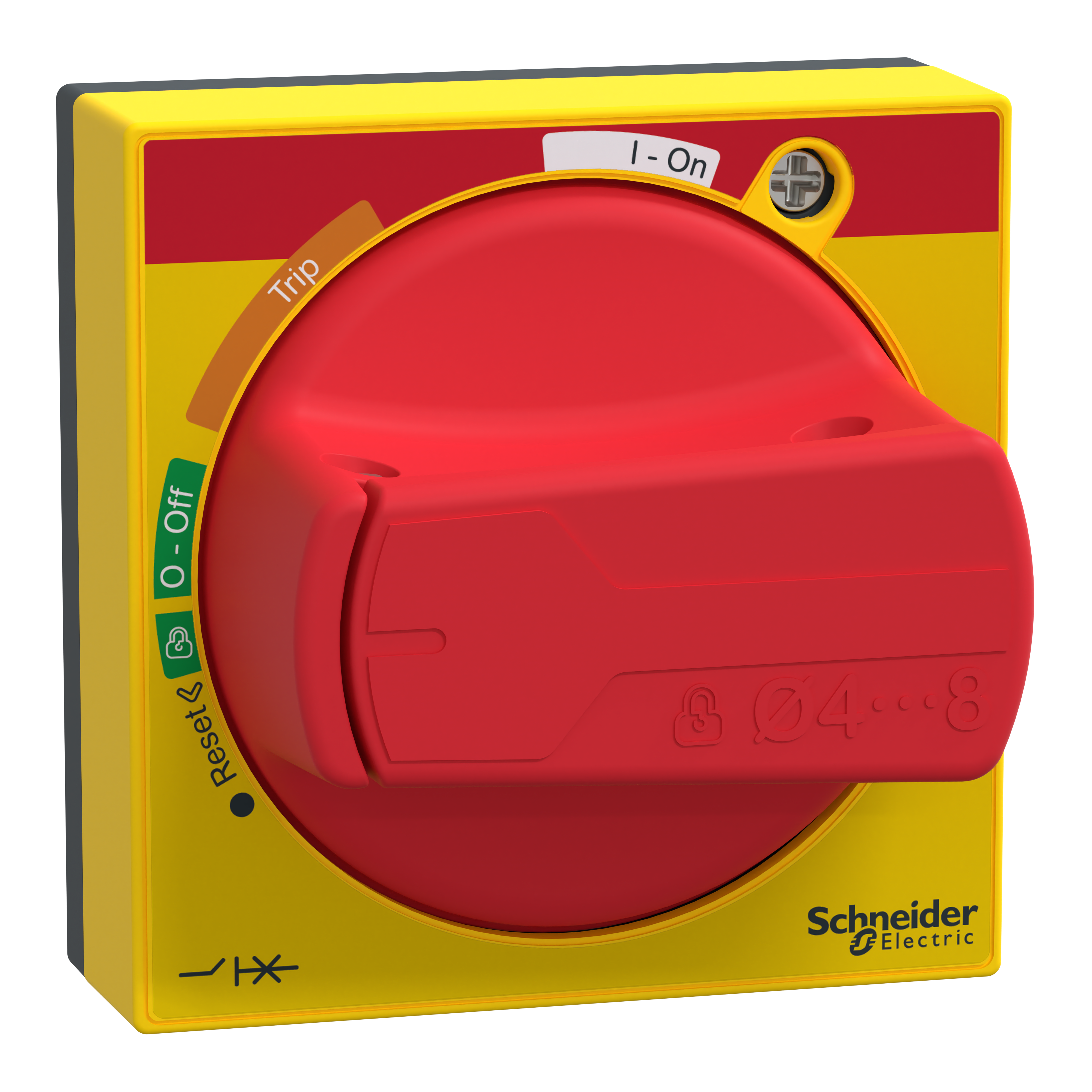 SCHNEIDER ELECTRIC - Manopola rotativa Rossa per GV2/GV3/TeSys U, TeSys, GV2/GV3/TeSys U, IP54