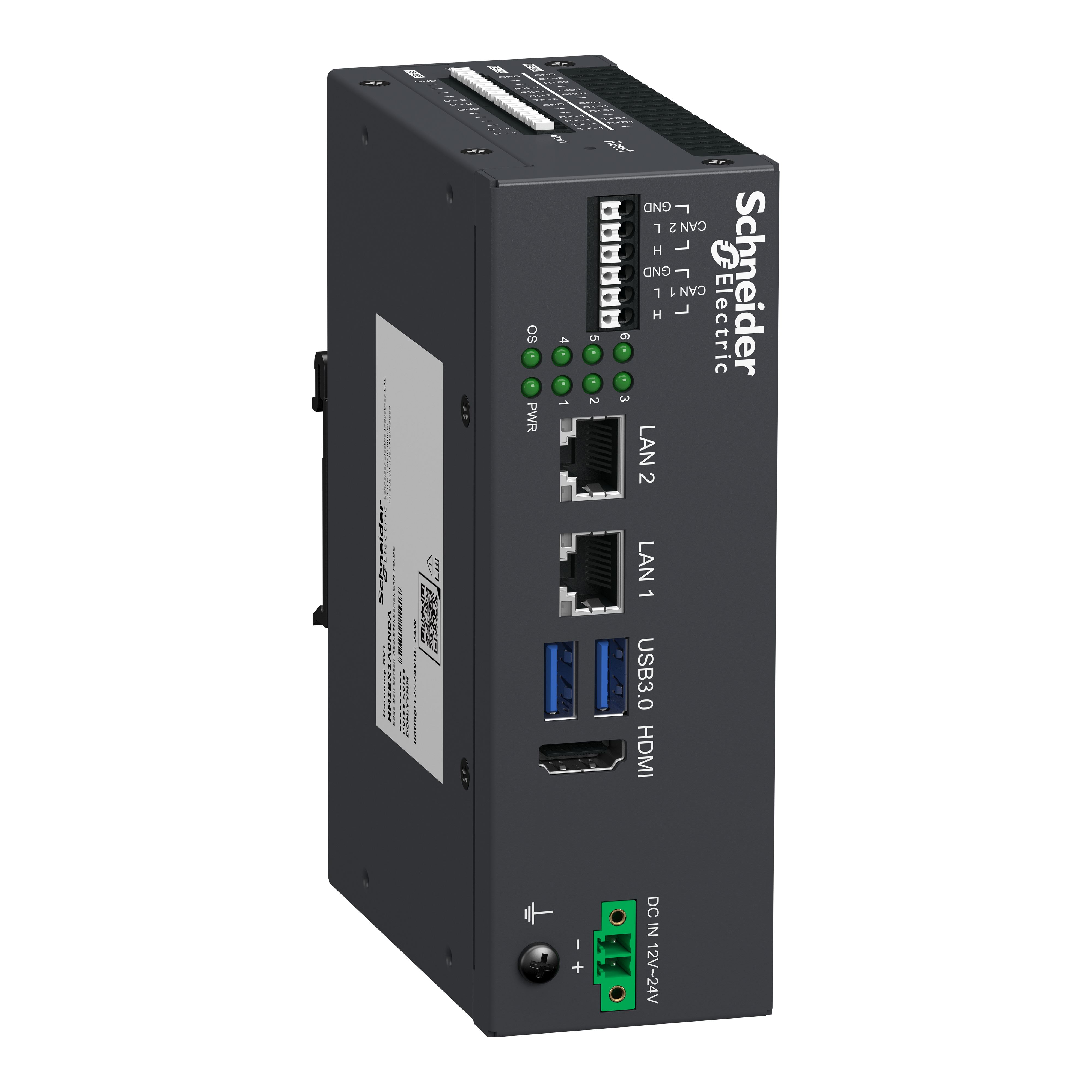 SCHNEIDER ELECTRIC - Edge Box, Harmony BX1, Ethernet, 2 serial, Linux, 24V DC