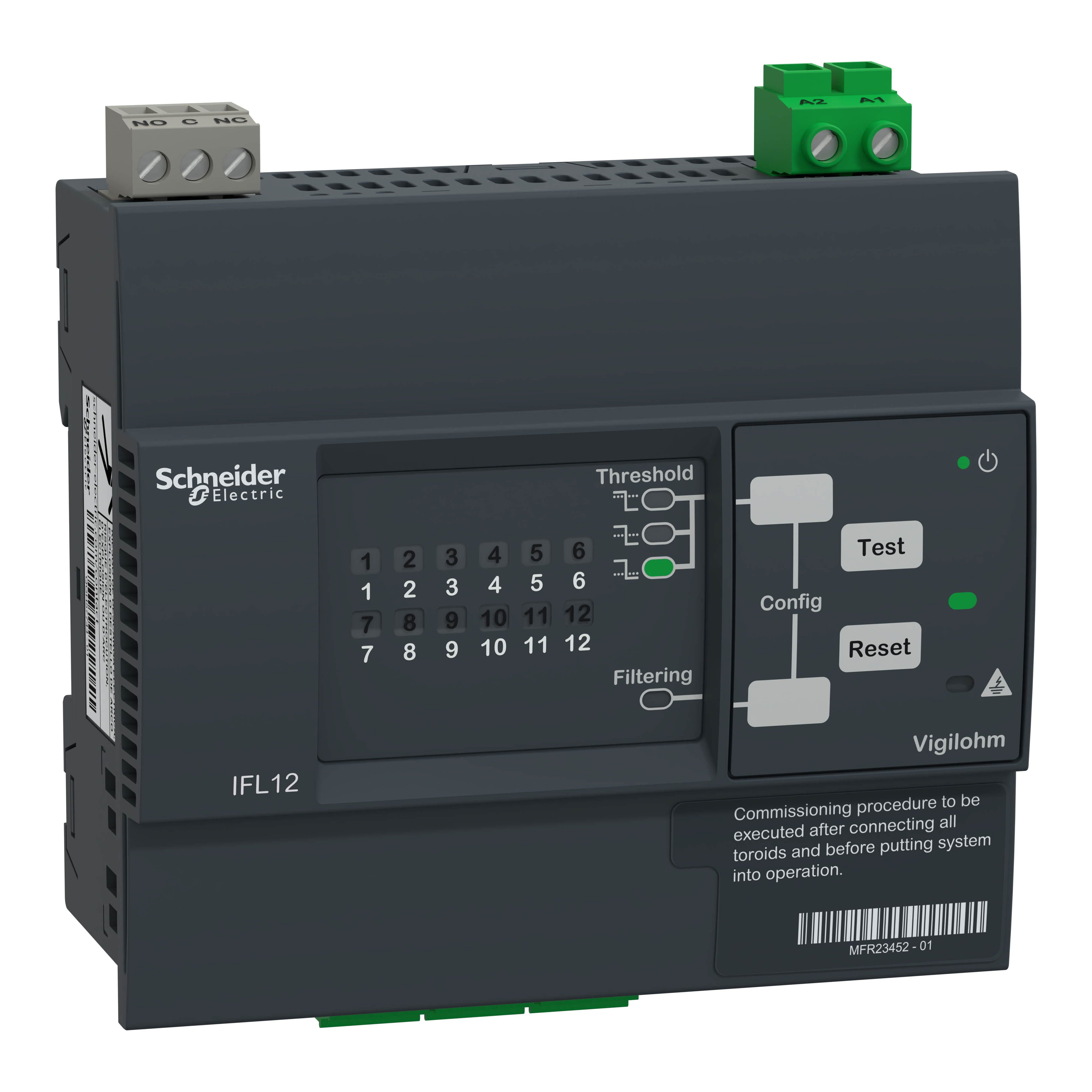 SCHNEIDER ELECTRIC - Localizzatore automatico guasti 12 canali, 110/440 Vca/cc