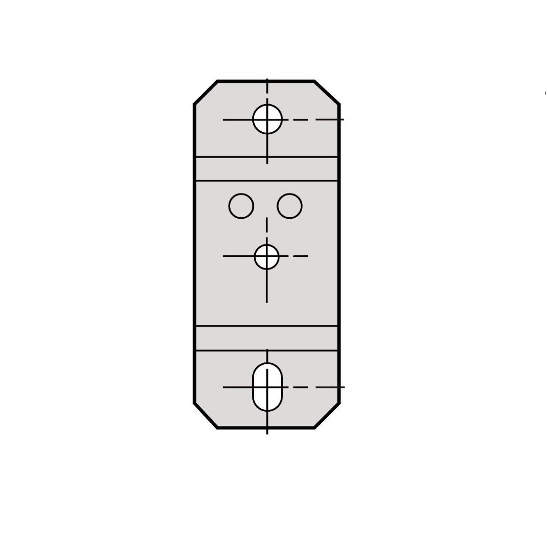 SCHNEIDER ELECTRIC - Canalis - Alzata per fissaggio KBB40ZFMP
